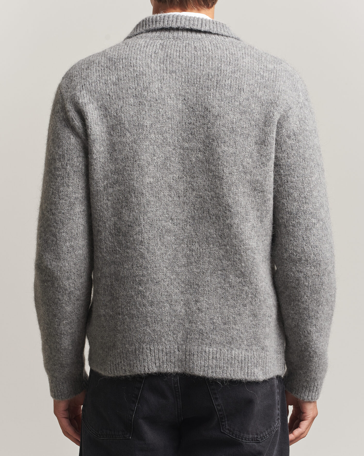 Mies | Puserot | Sunflower | Alpacka Cardigan Grey Melange