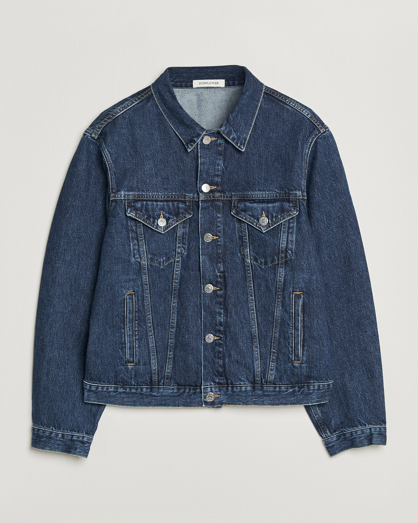 Mies | Takit | Sunflower | Trucker Denim Jacket Blue Wash