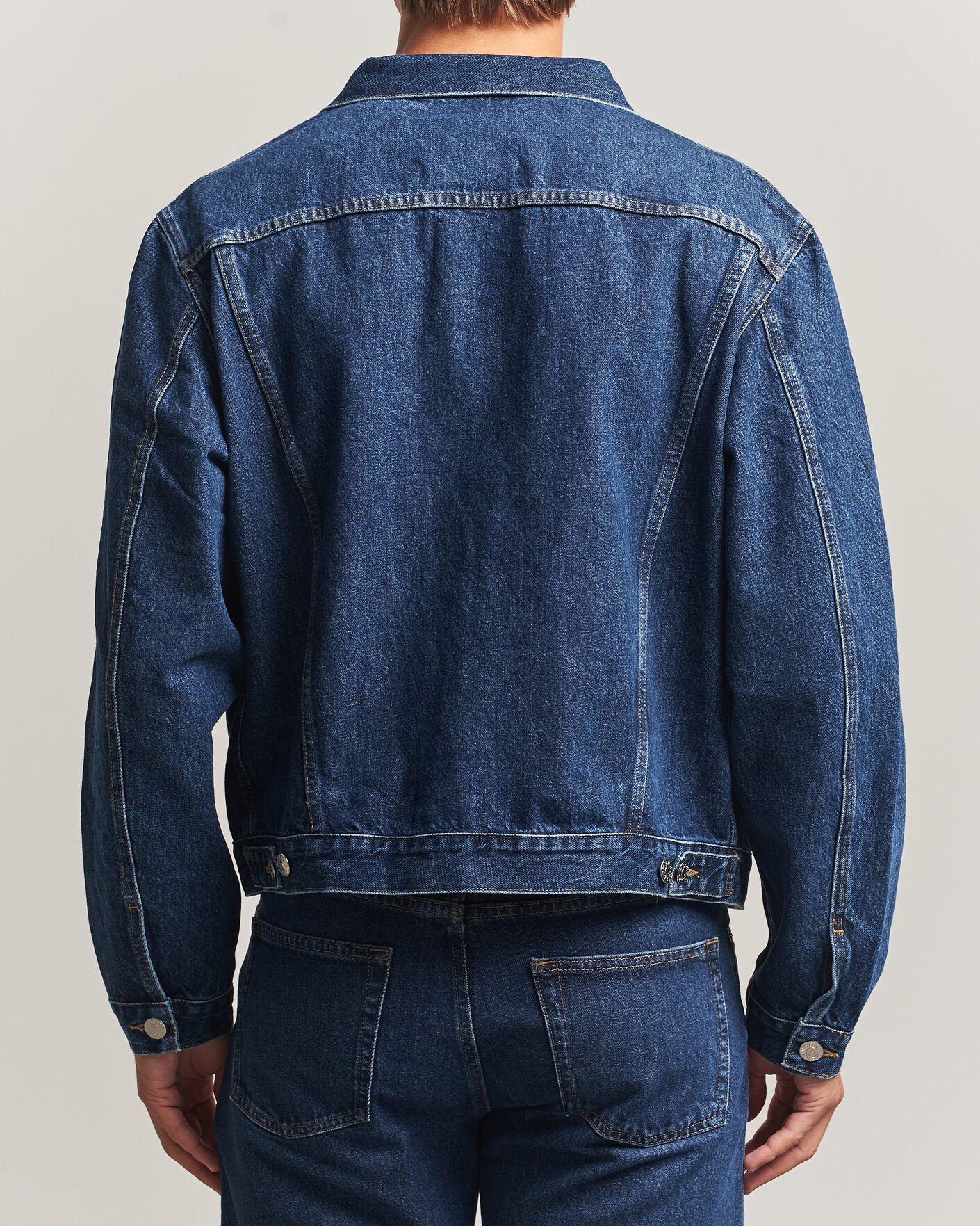 Mies | Takit | Sunflower | Trucker Denim Jacket Blue Wash