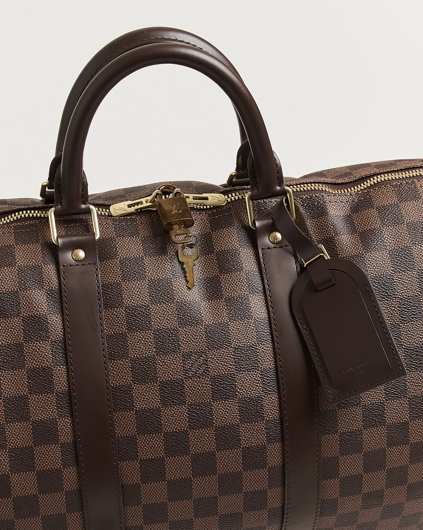 Mies | Pre-Owned & Vintage Bags | Louis Vuitton Pre-Owned | Keepall 50 Damier Ebene