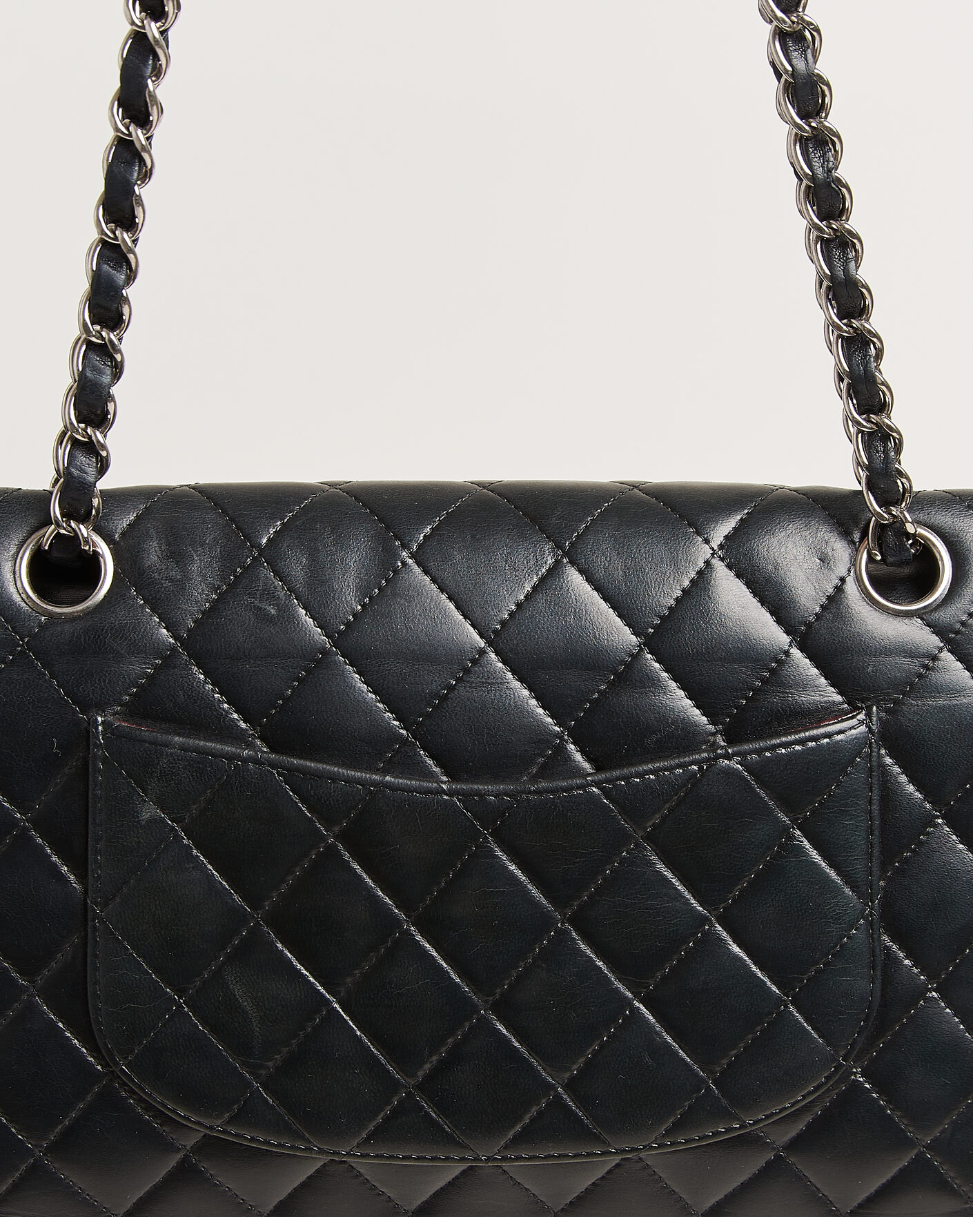 Mies | Pre-Owned & Vintage Bags | Chanel Pre-Owned | Classic Medium Double Flap Bag Lambskin Black