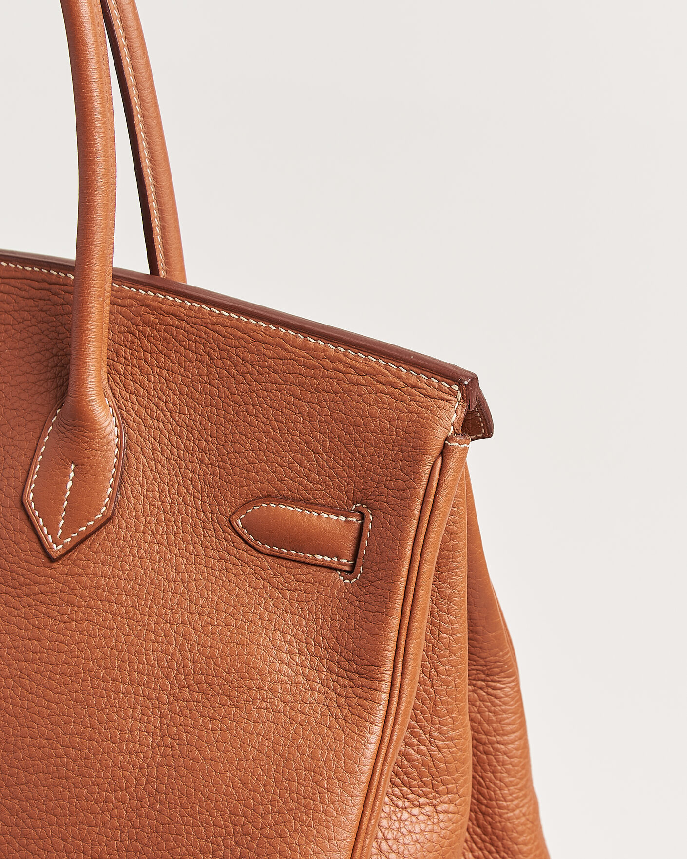 Mies | Pre-Owned & Vintage Bags | Hermès Pre-Owned | Birkin 35 Togo Leather Cognac Brown