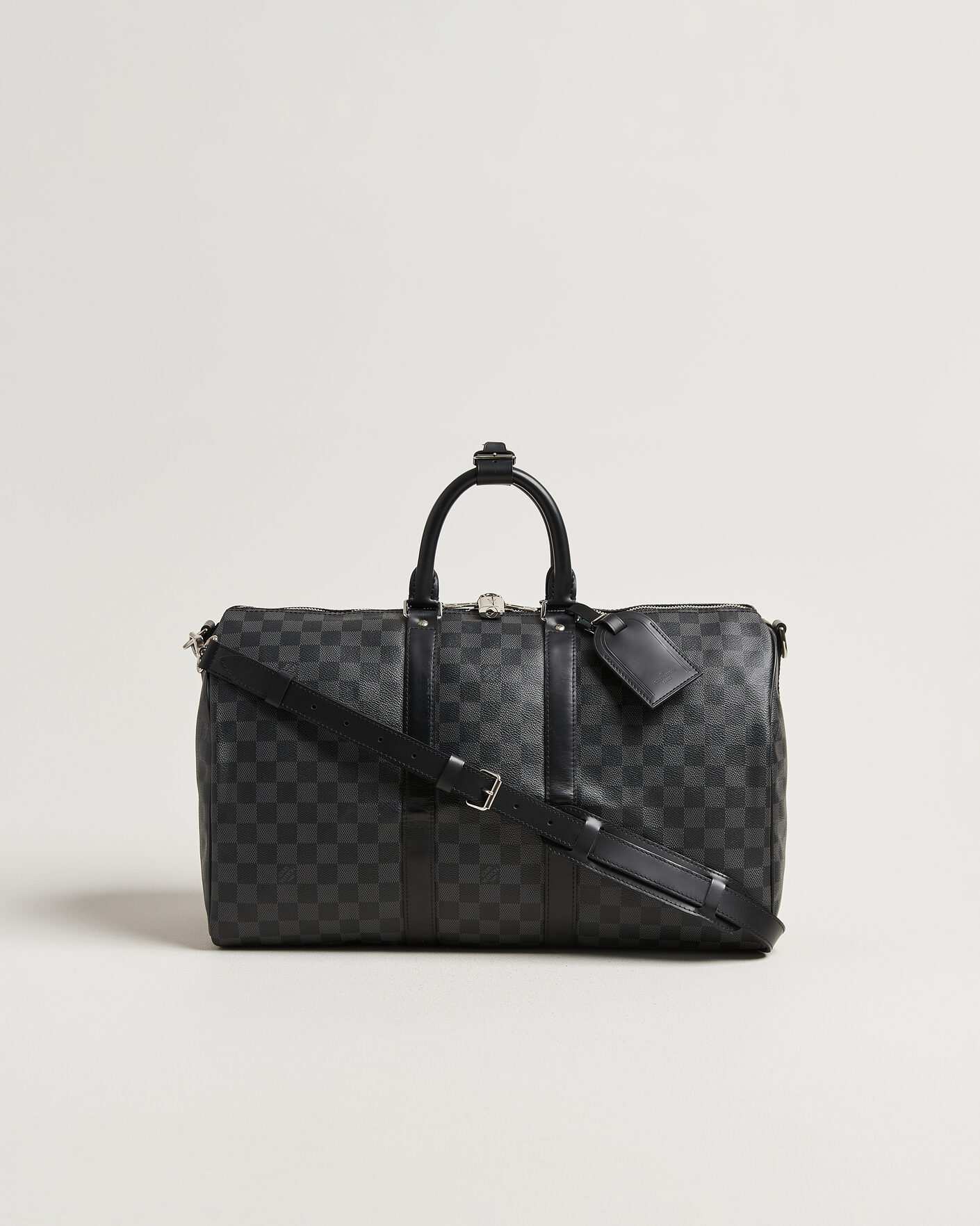 Mies | Pre-Owned & Vintage Bags | Louis Vuitton Pre-Owned | Keepall 45 Bandouliére Damier graphite
