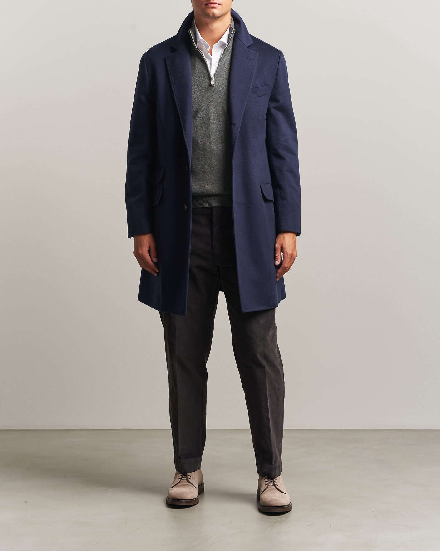 Mies | Takit | Brunello Cucinelli | Soft Wool Coat Navy