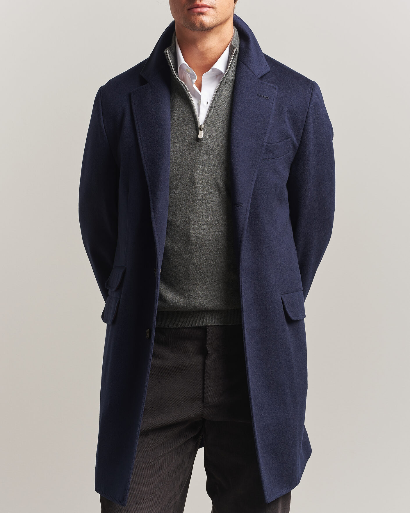 Mies | Takit | Brunello Cucinelli | Soft Wool Coat Navy