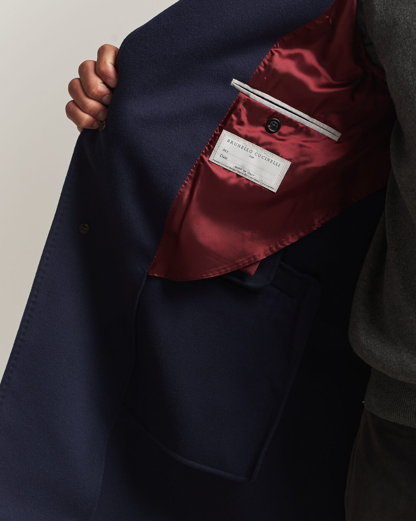 Mies | Takit | Brunello Cucinelli | Soft Wool Coat Navy