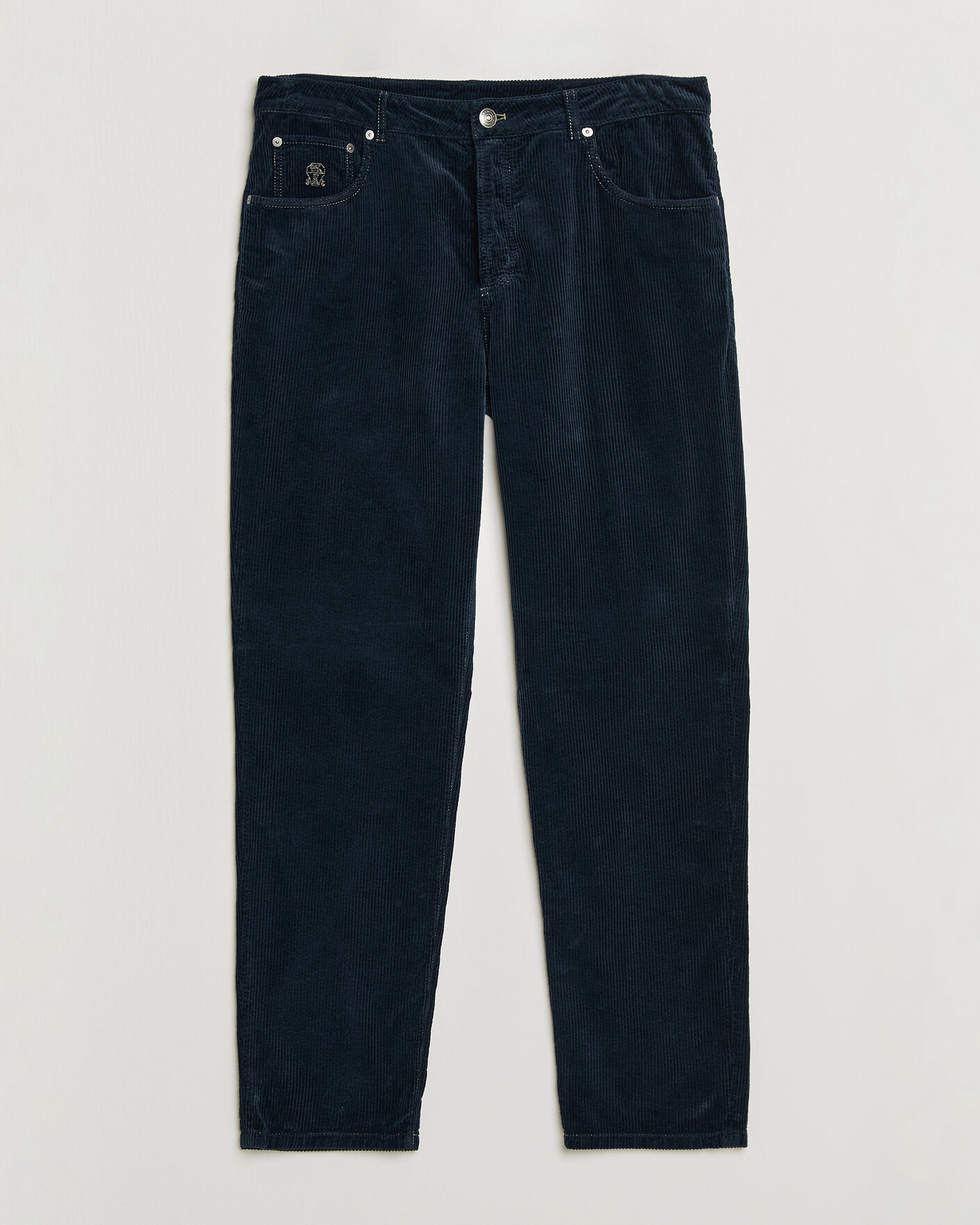 Mies | Housut | Brunello Cucinelli | Leisure Fit Corduroy 5-Pocket Pants Navy