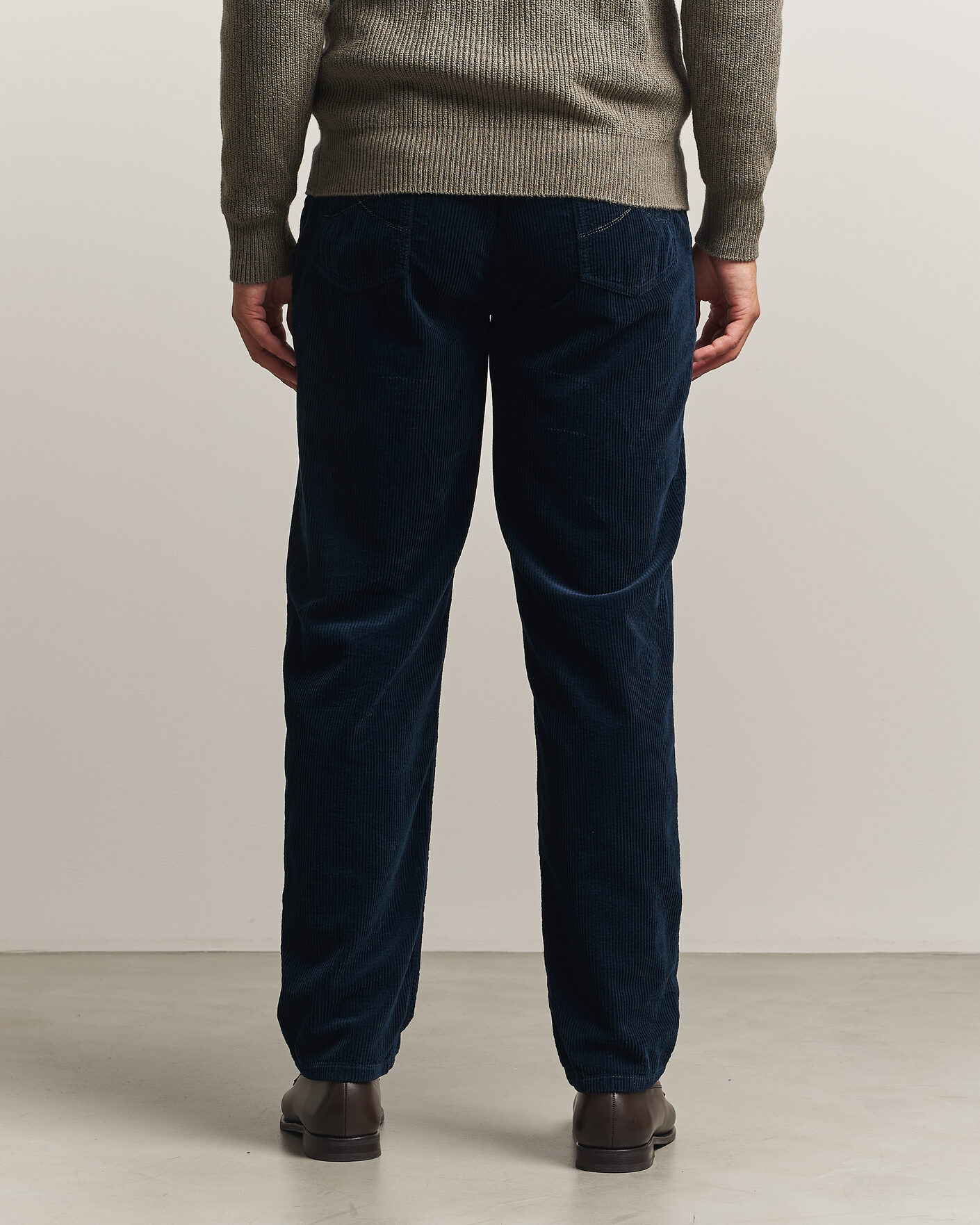 Mies | Housut | Brunello Cucinelli | Leisure Fit Corduroy 5-Pocket Pants Navy