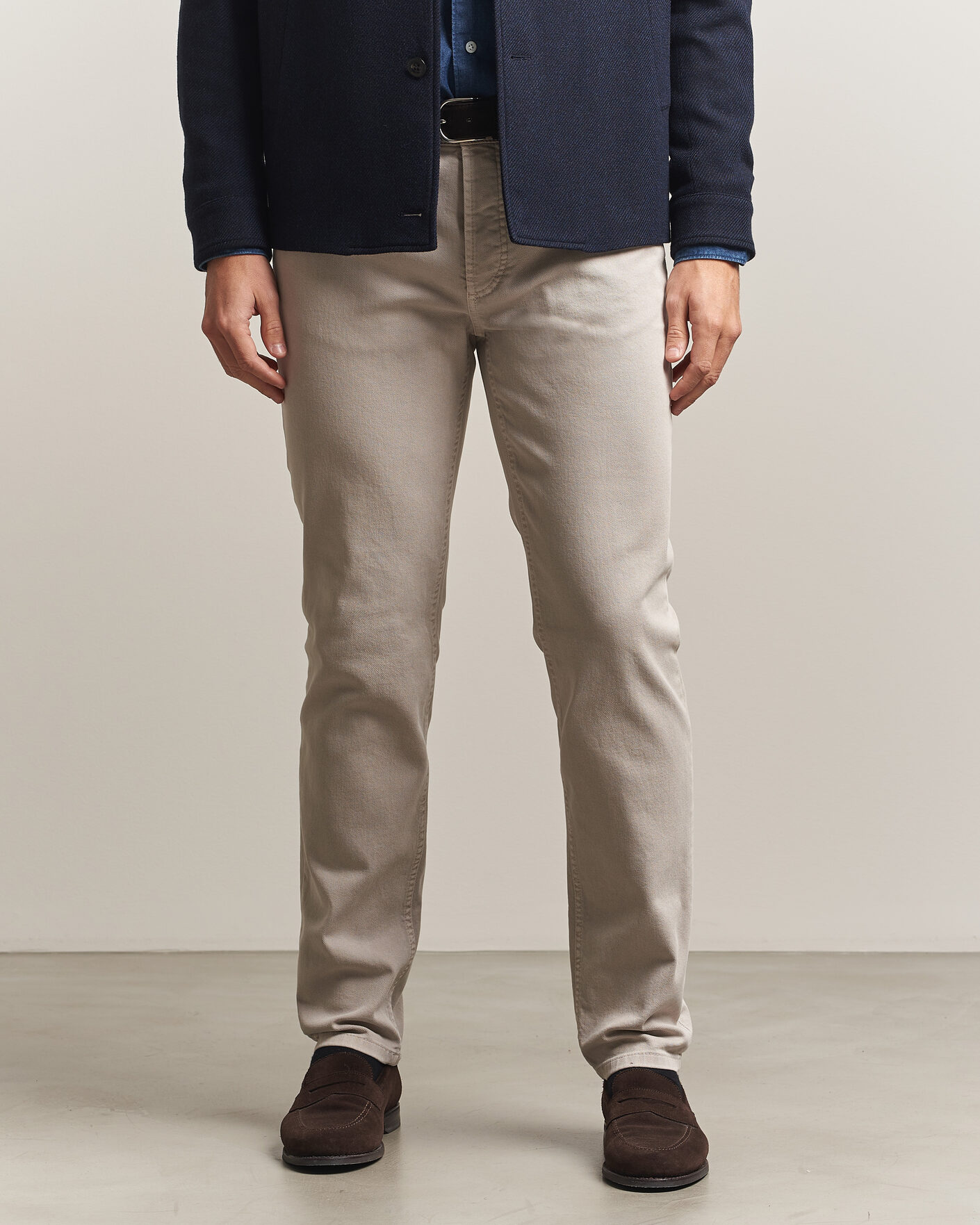Mies | Housut | Brunello Cucinelli | Slim Fit Bull Denim Pants Beige