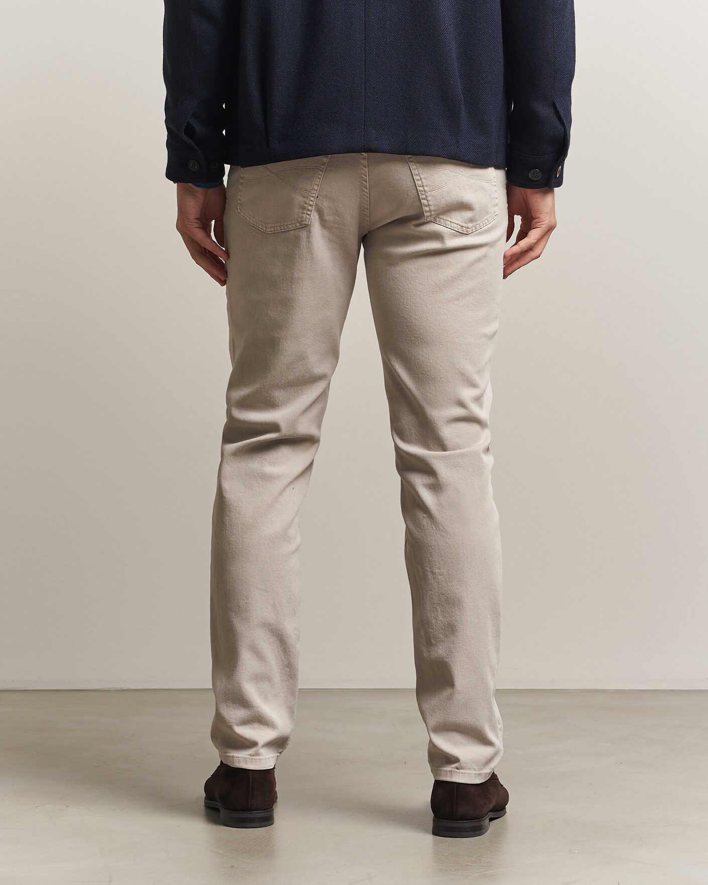 Mies | Housut | Brunello Cucinelli | Slim Fit Bull Denim Pants Beige