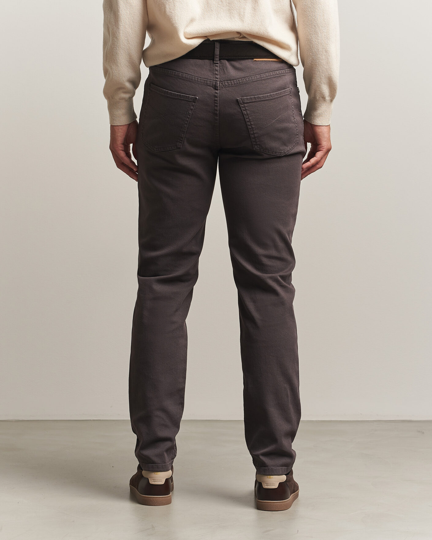 Mies | Housut | Brunello Cucinelli | Slim Fit Bull Denim Pants Dark Brown