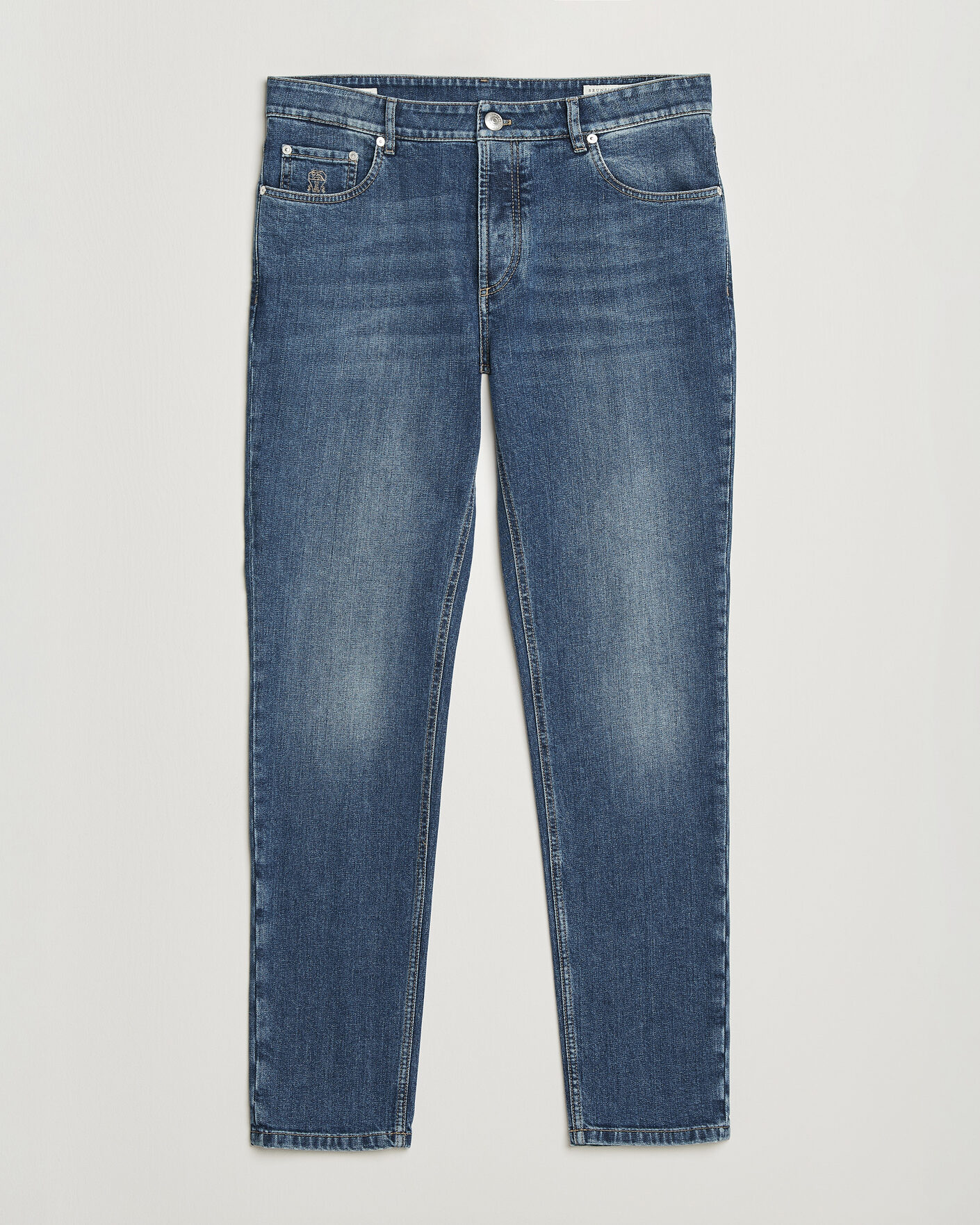 Mies | Housut | Brunello Cucinelli | Traditional Fit Jeans Medium Wash