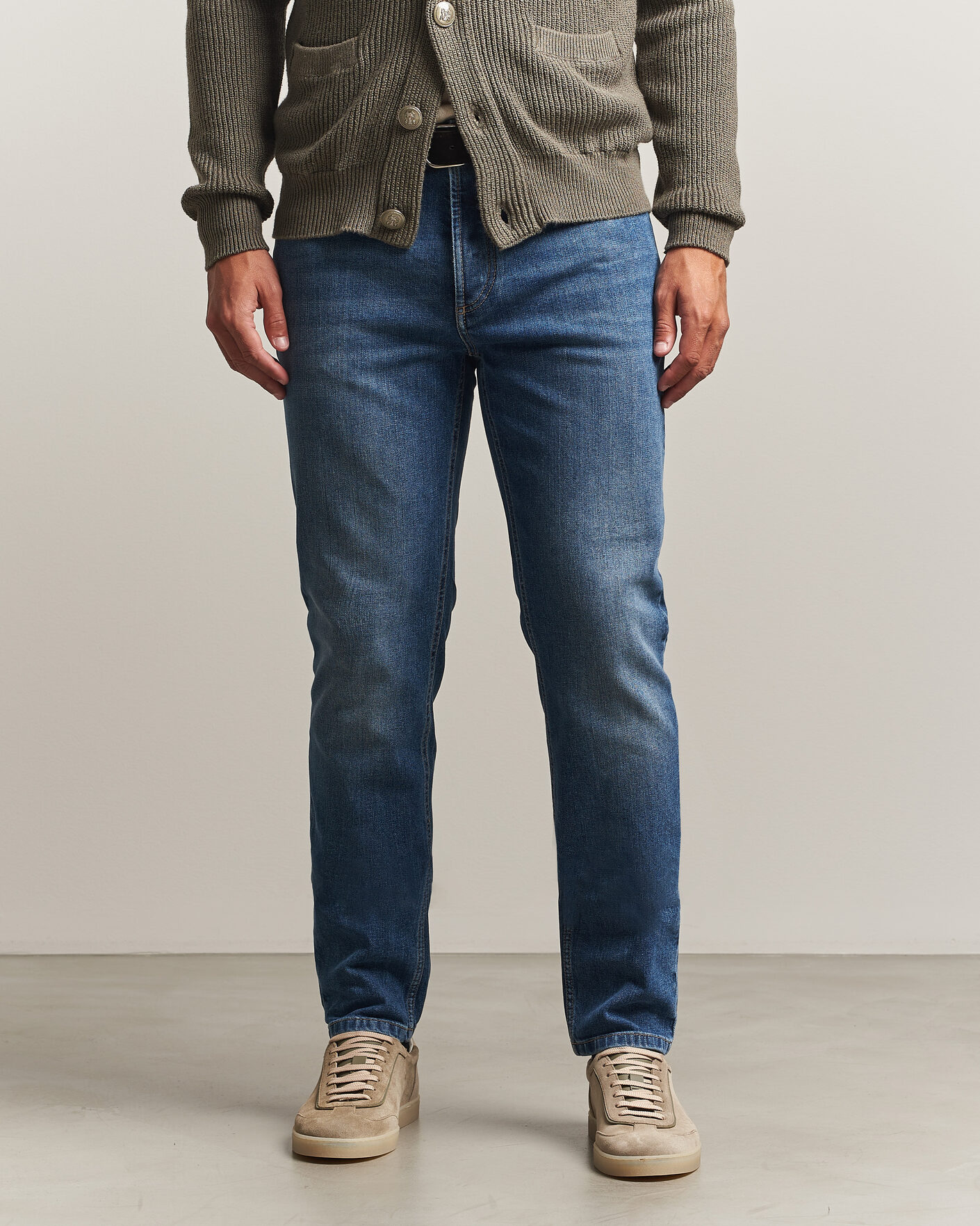 Mies | Housut | Brunello Cucinelli | Traditional Fit Jeans Medium Wash