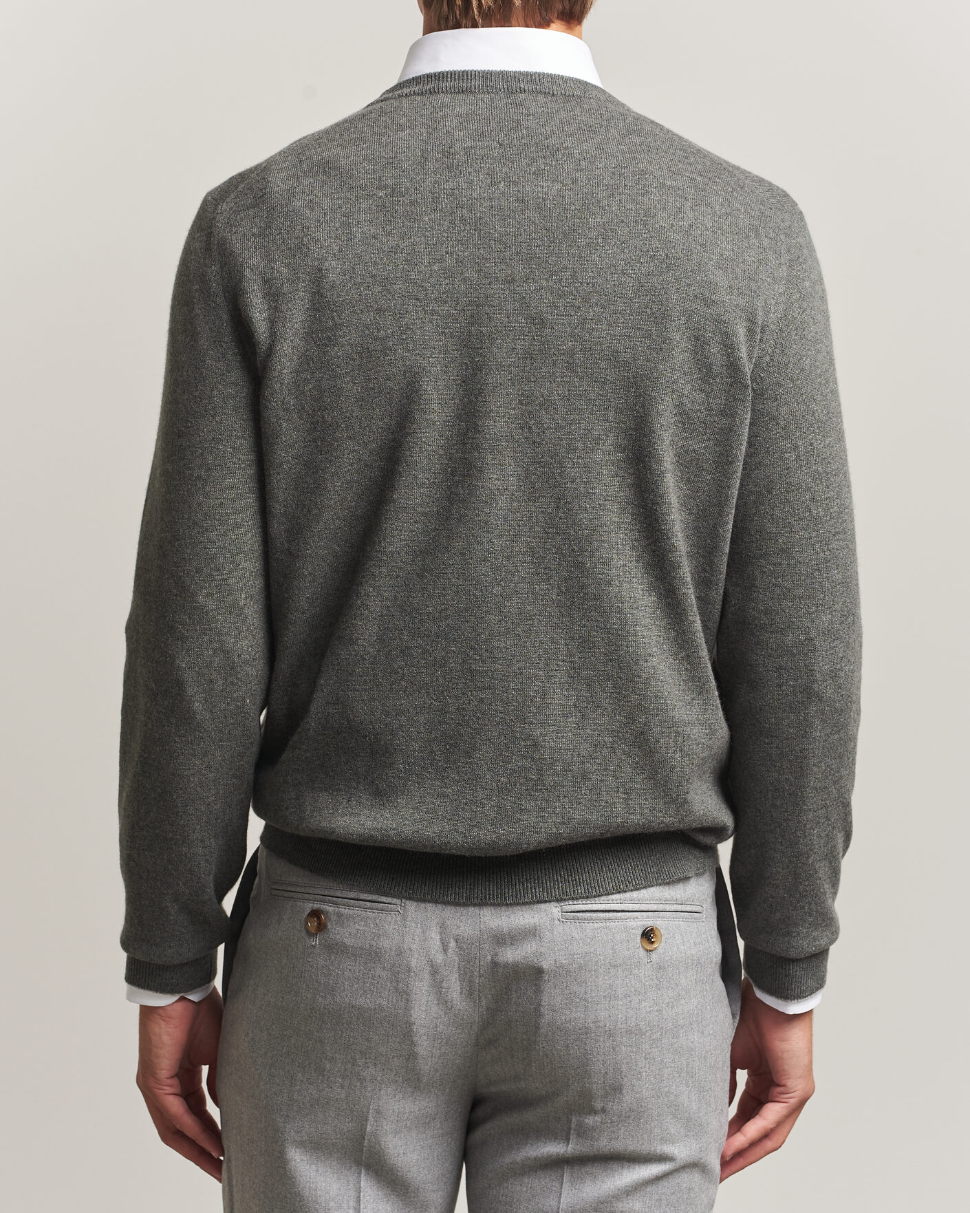 Mies | Puserot | Brunello Cucinelli | 2 Ply Cashmere Pullover Forest Green