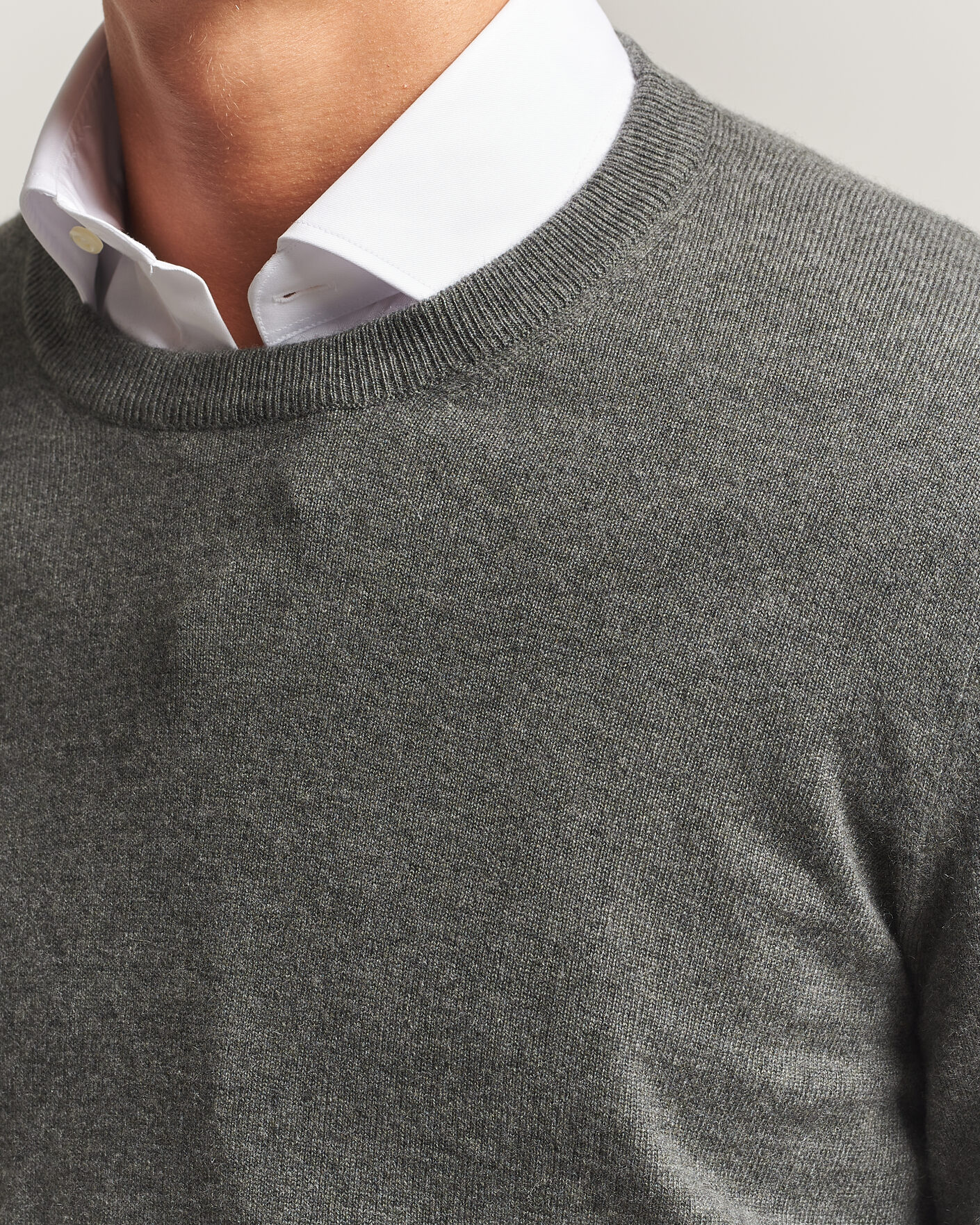 Mies | Puserot | Brunello Cucinelli | 2 Ply Cashmere Pullover Forest Green