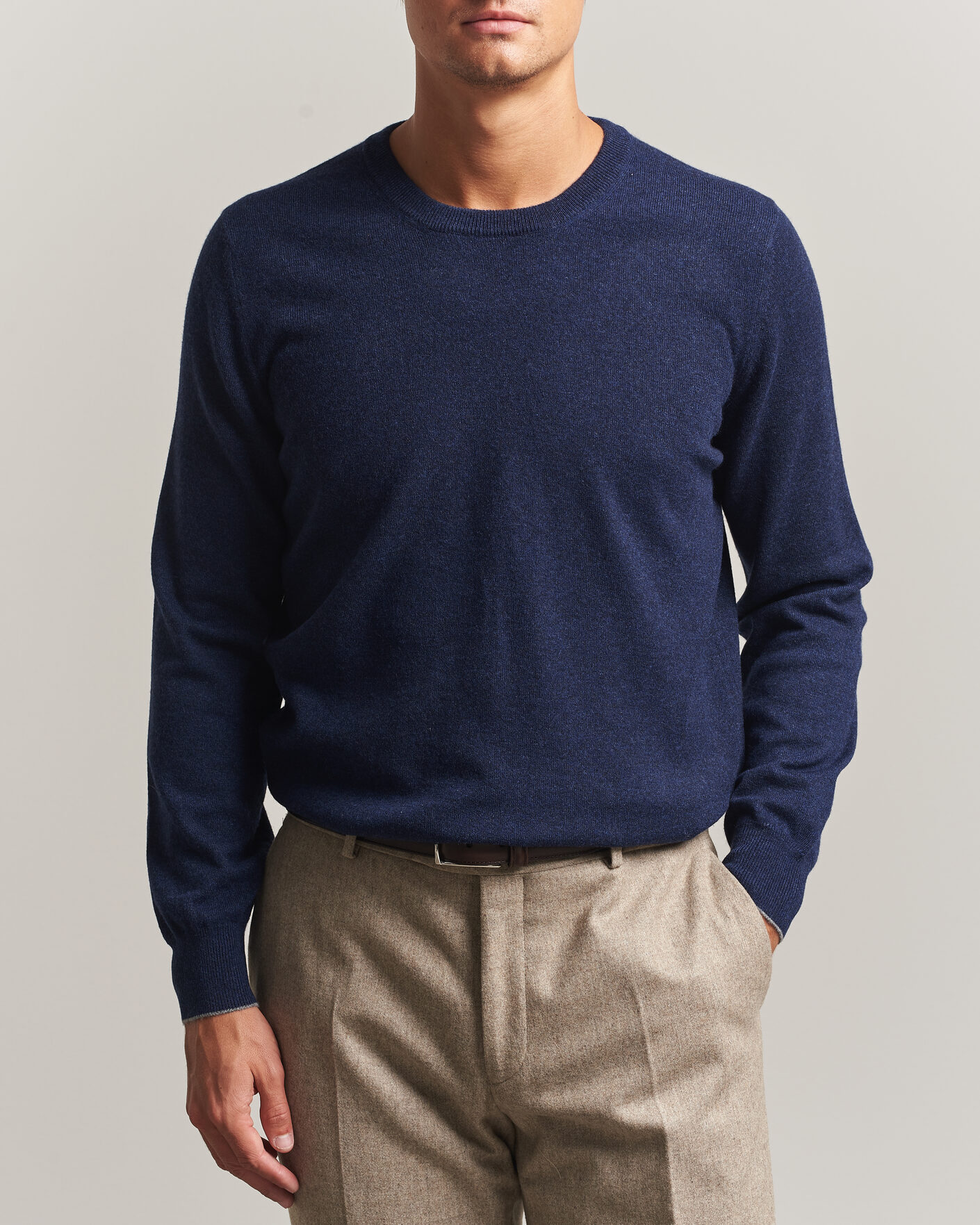 Mies | Puserot | Brunello Cucinelli | 2 Ply Cashmere Pullover Marine