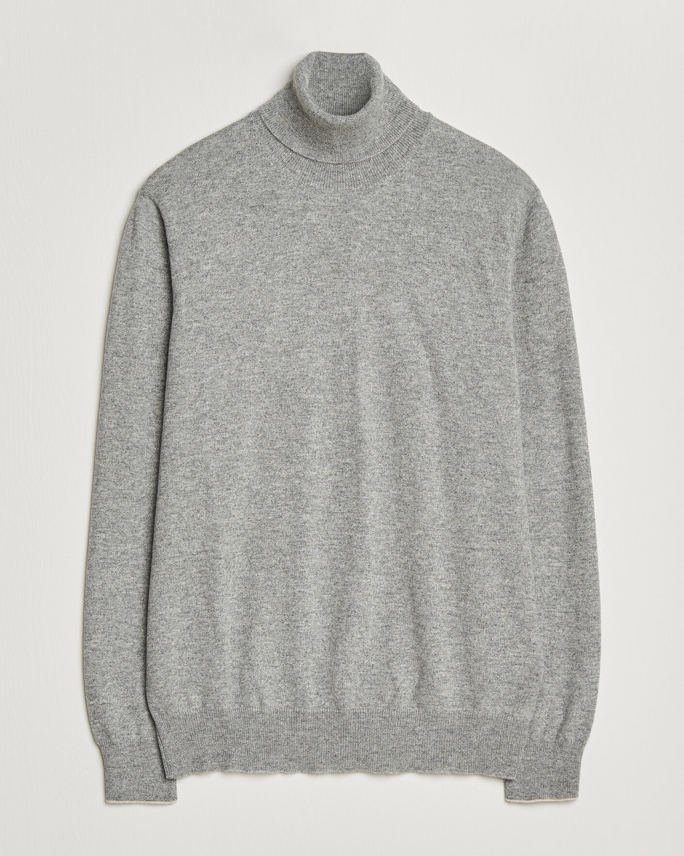 Mies | Puserot | Brunello Cucinelli | 2 Ply Cashmere Rollneck Grey Melange