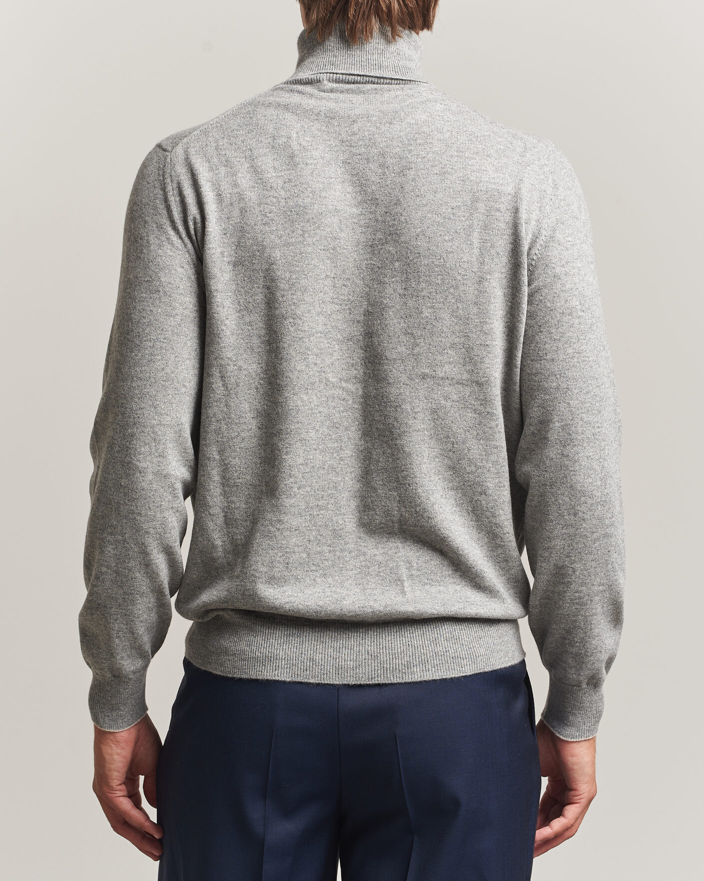 Mies | Puserot | Brunello Cucinelli | 2 Ply Cashmere Rollneck Grey Melange