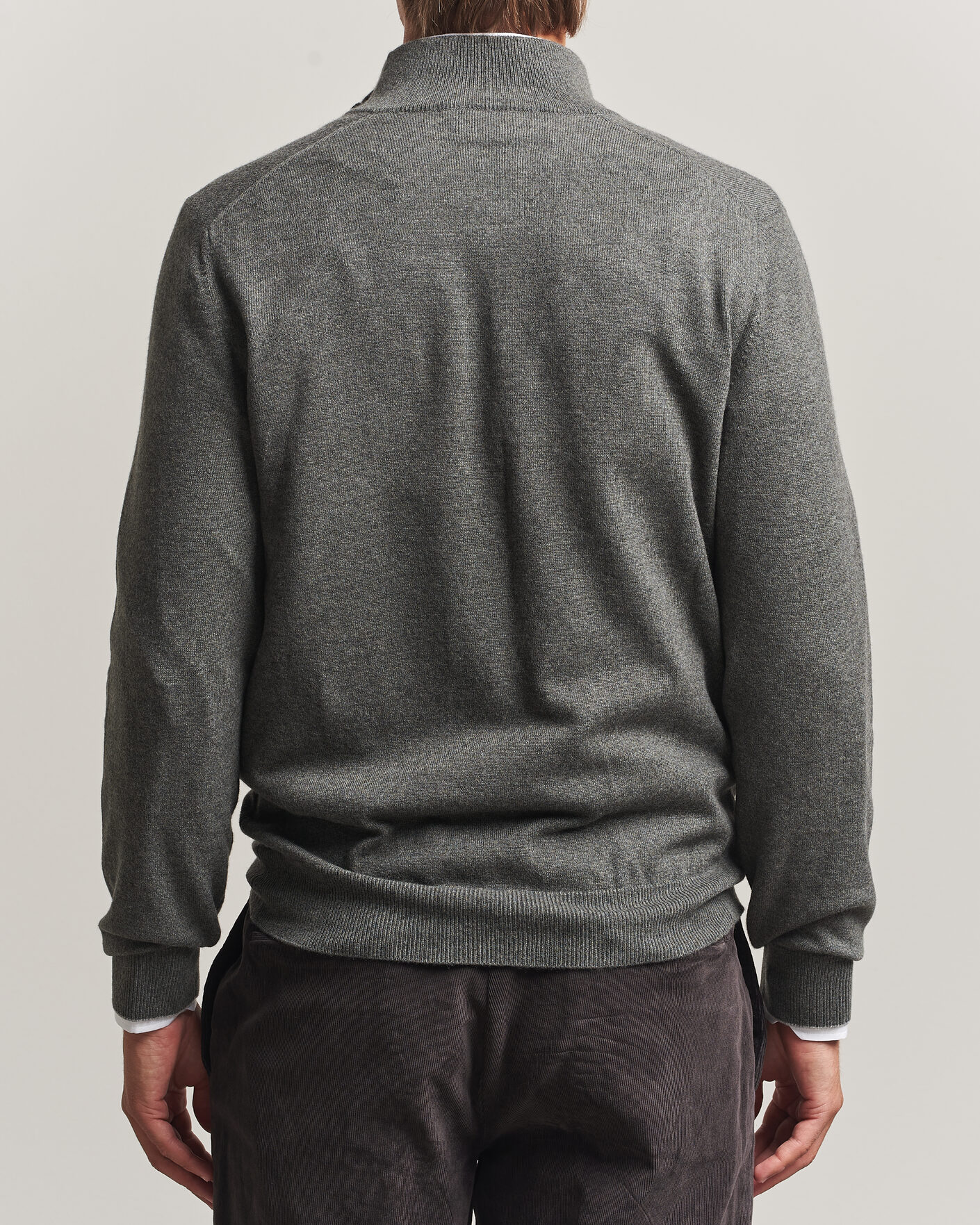 Mies | Puserot | Brunello Cucinelli | 2 Ply Cashmere Half Zip Forest Green