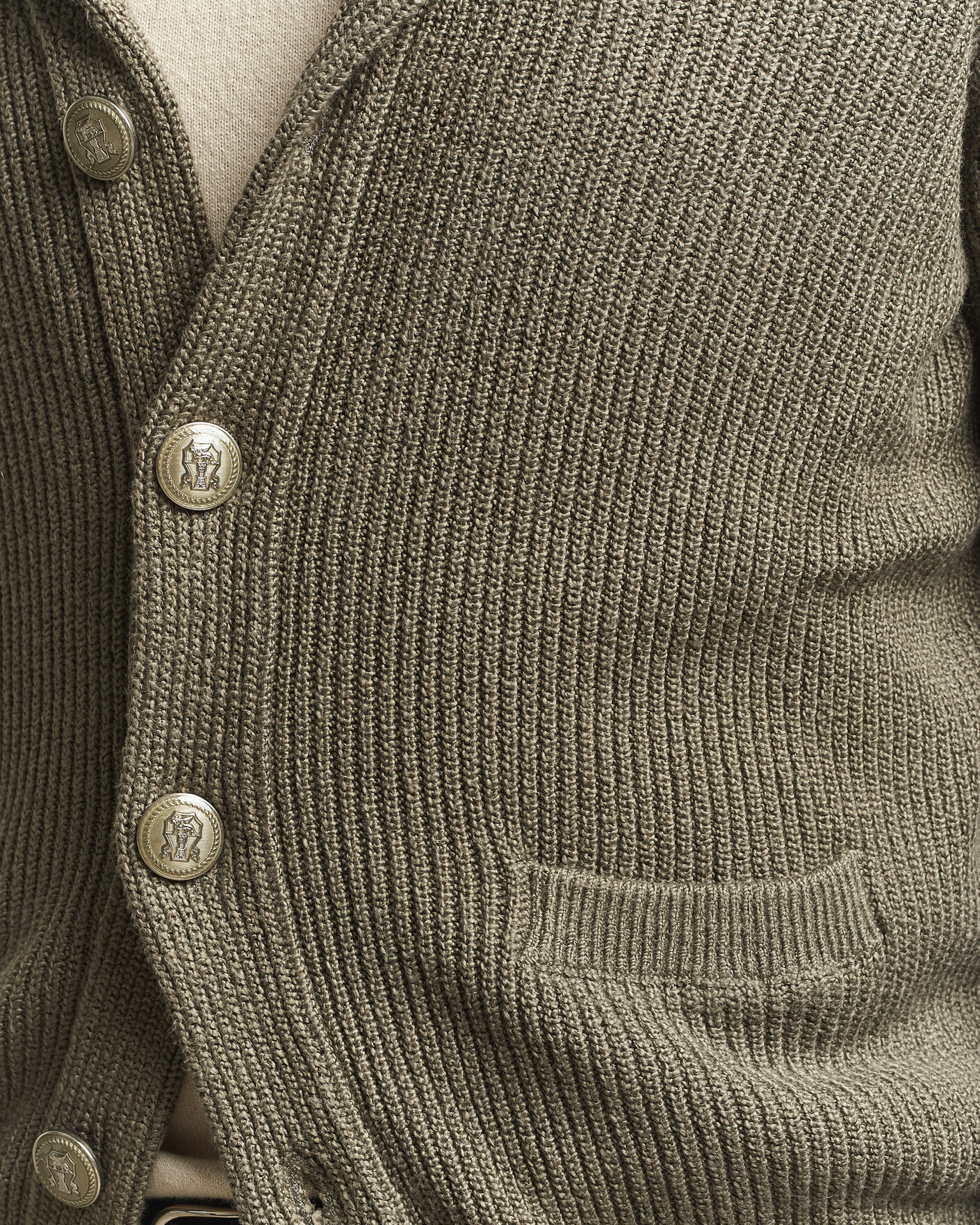 Mies | Puserot | Brunello Cucinelli | Shawl Collar Cardigan Forest Green