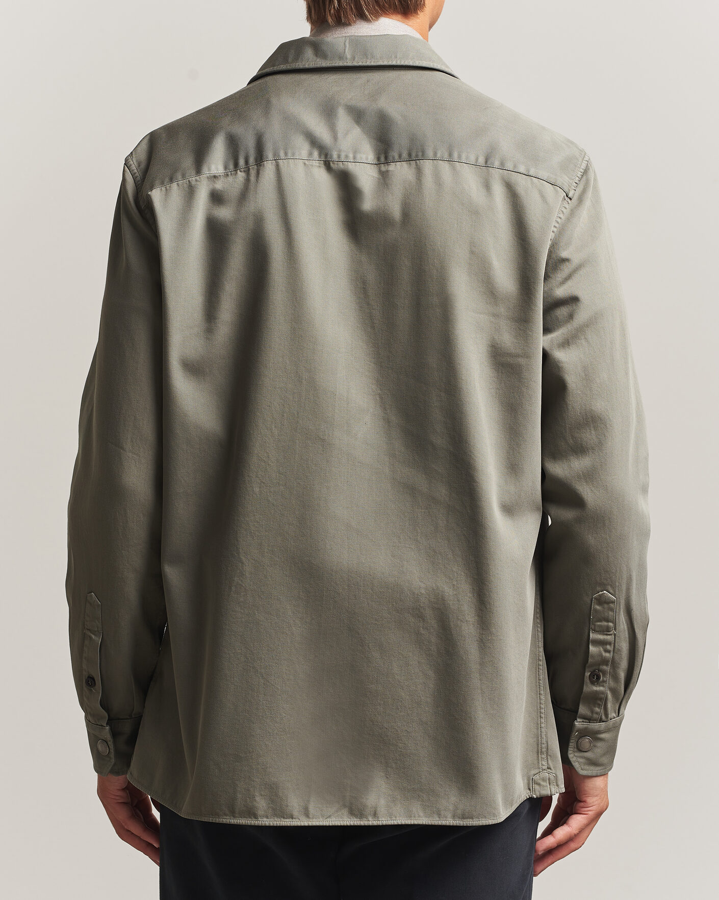 Mies | Kauluspaidat | Brunello Cucinelli | Twill Cotton Overshirt Olive