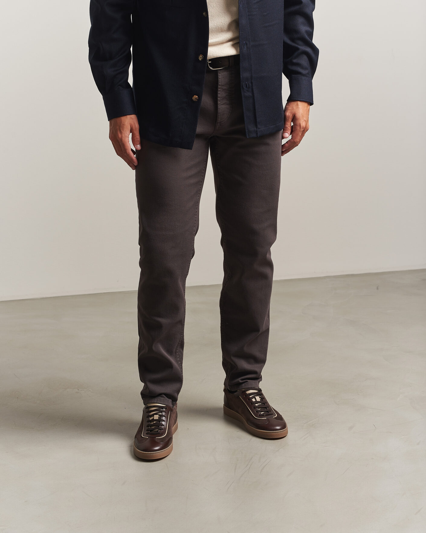 Mies | Tennarit | Brunello Cucinelli | Classic Sneakers Dark Brown