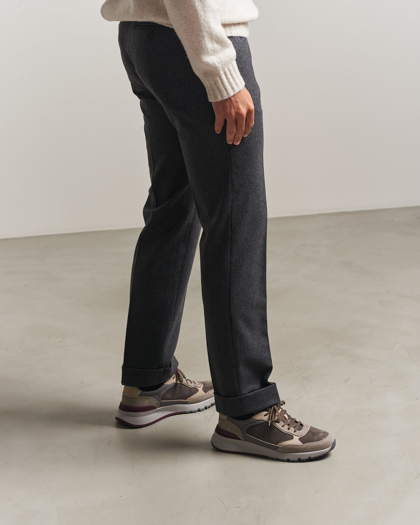 Mies | Tennarit | Brunello Cucinelli | Running Sneakers Grey