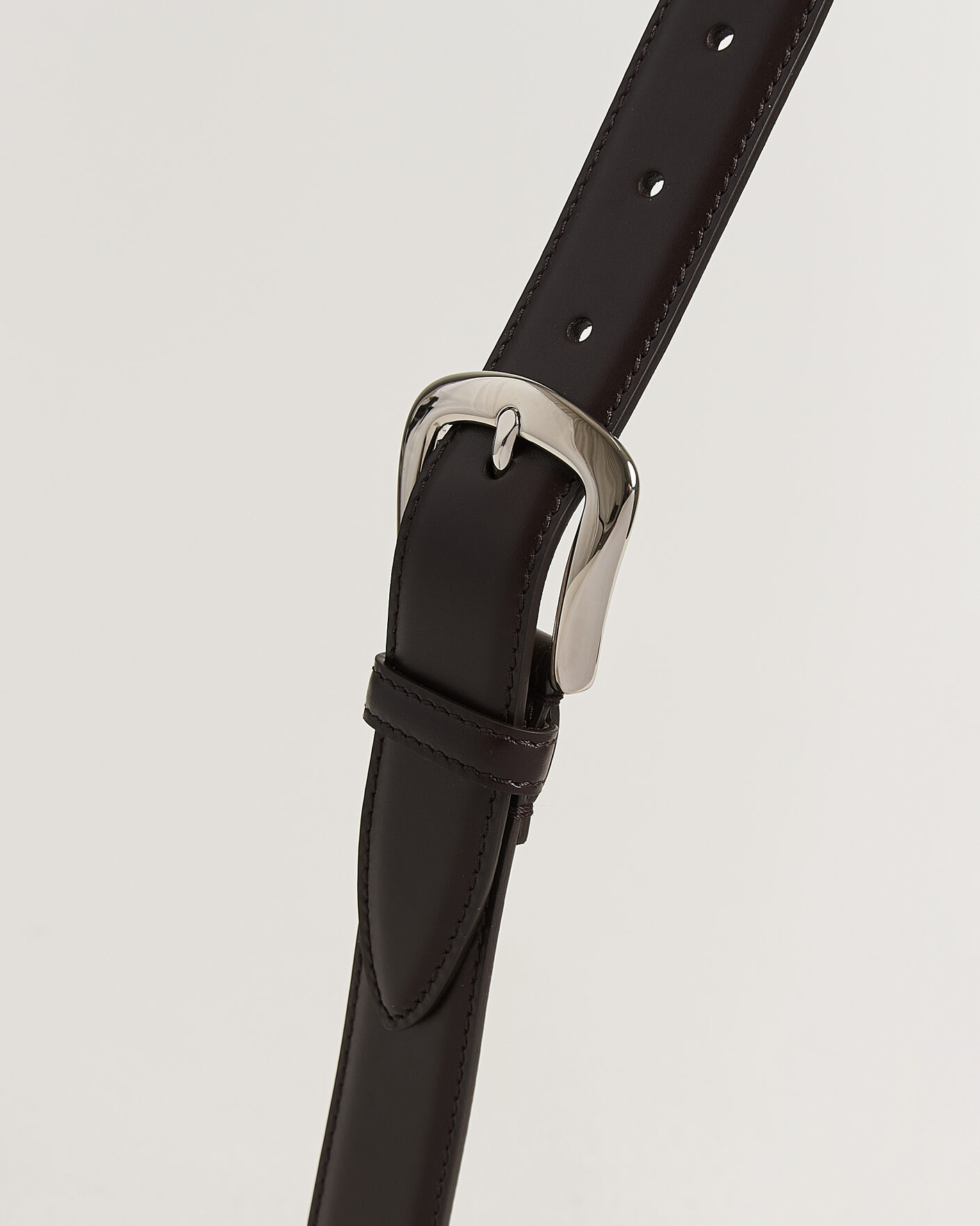 Mies | Vyöt | Brunello Cucinelli | Calf Leather Belt Dark Brown