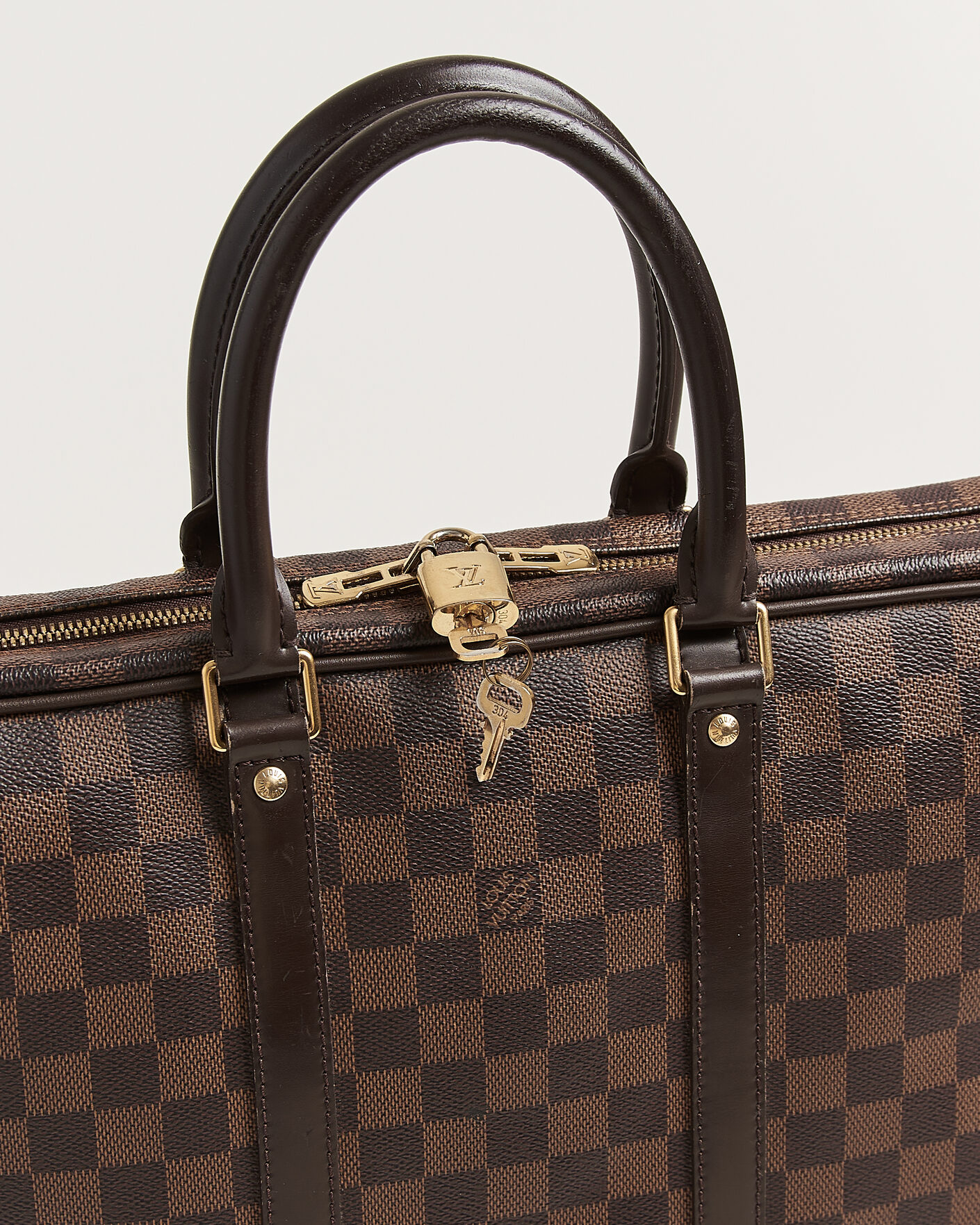 Mies | Pre-Owned & Vintage Bags | Louis Vuitton Pre-Owned | Porte Documents Voyage Damier Ebene