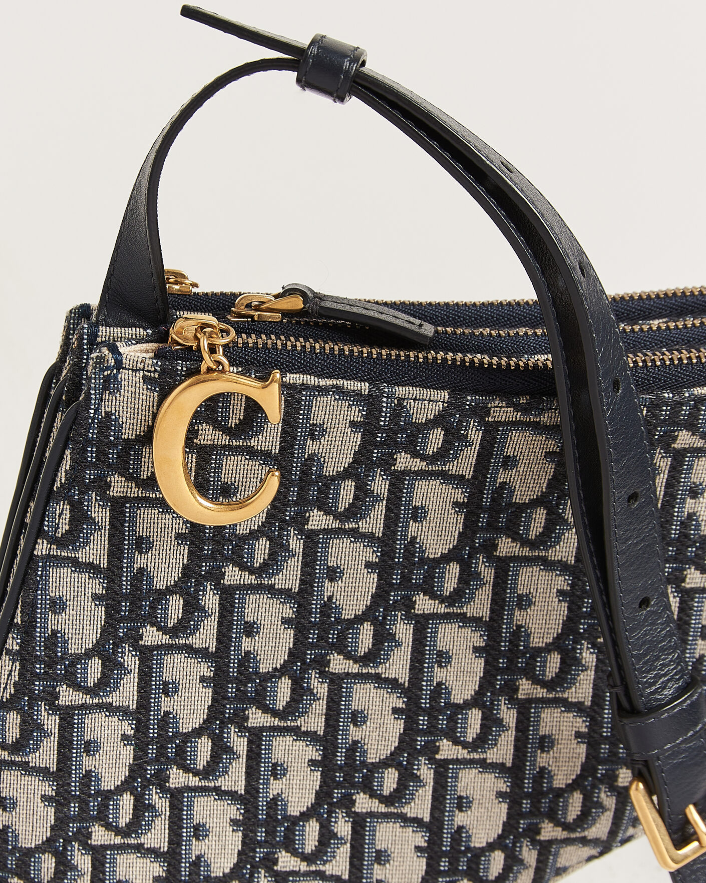 Mies | Pre-Owned & Vintage Bags | Dior Pre-Owned | Saddle Oblique Rodeo Trio Pouch Blue