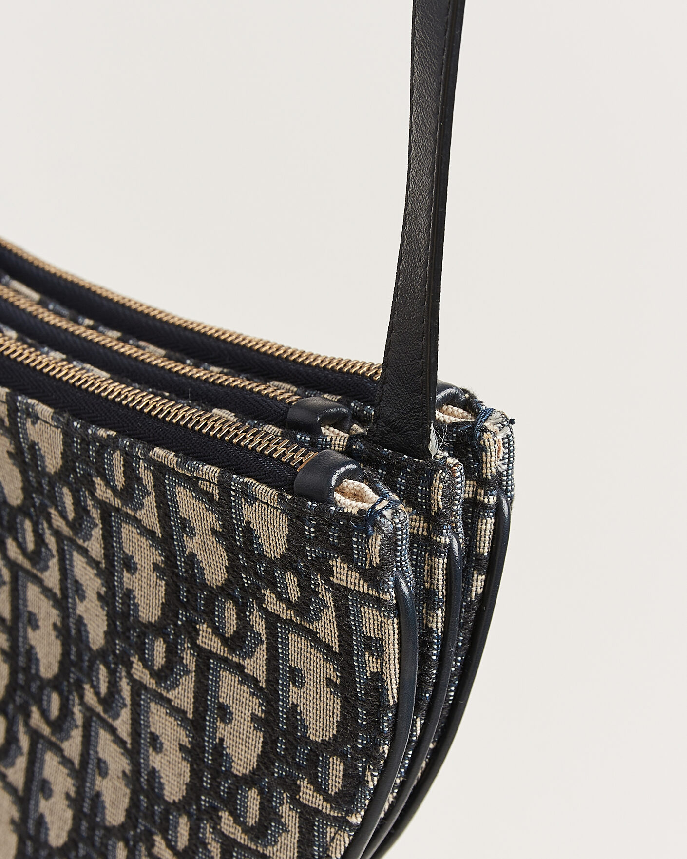 Mies | Pre-Owned & Vintage Bags | Dior Pre-Owned | Saddle Oblique Rodeo Trio Pouch Blue