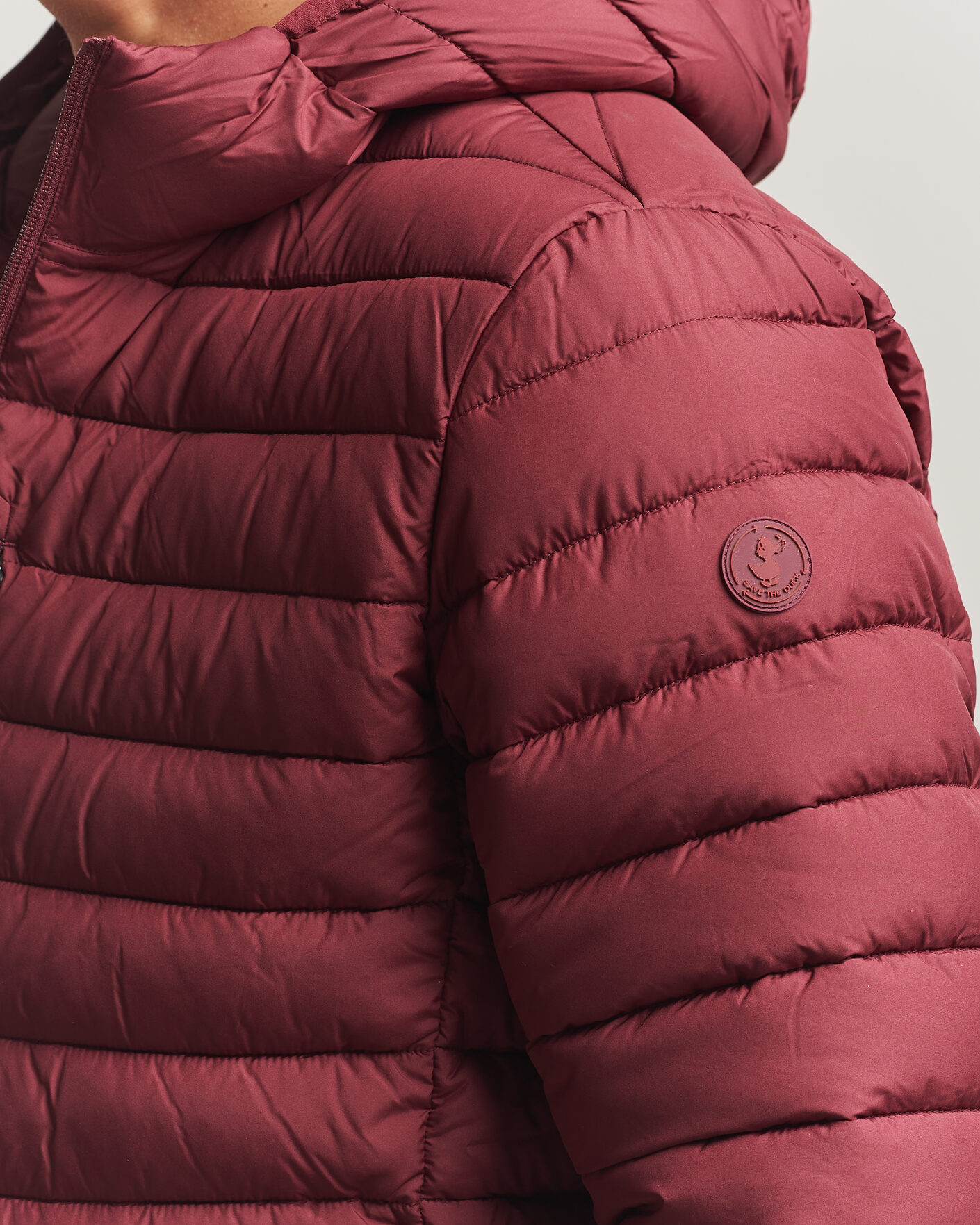 Mies | Takit | Save The Duck | Juncus Matt Lightweight Hood Jacket Wine Red