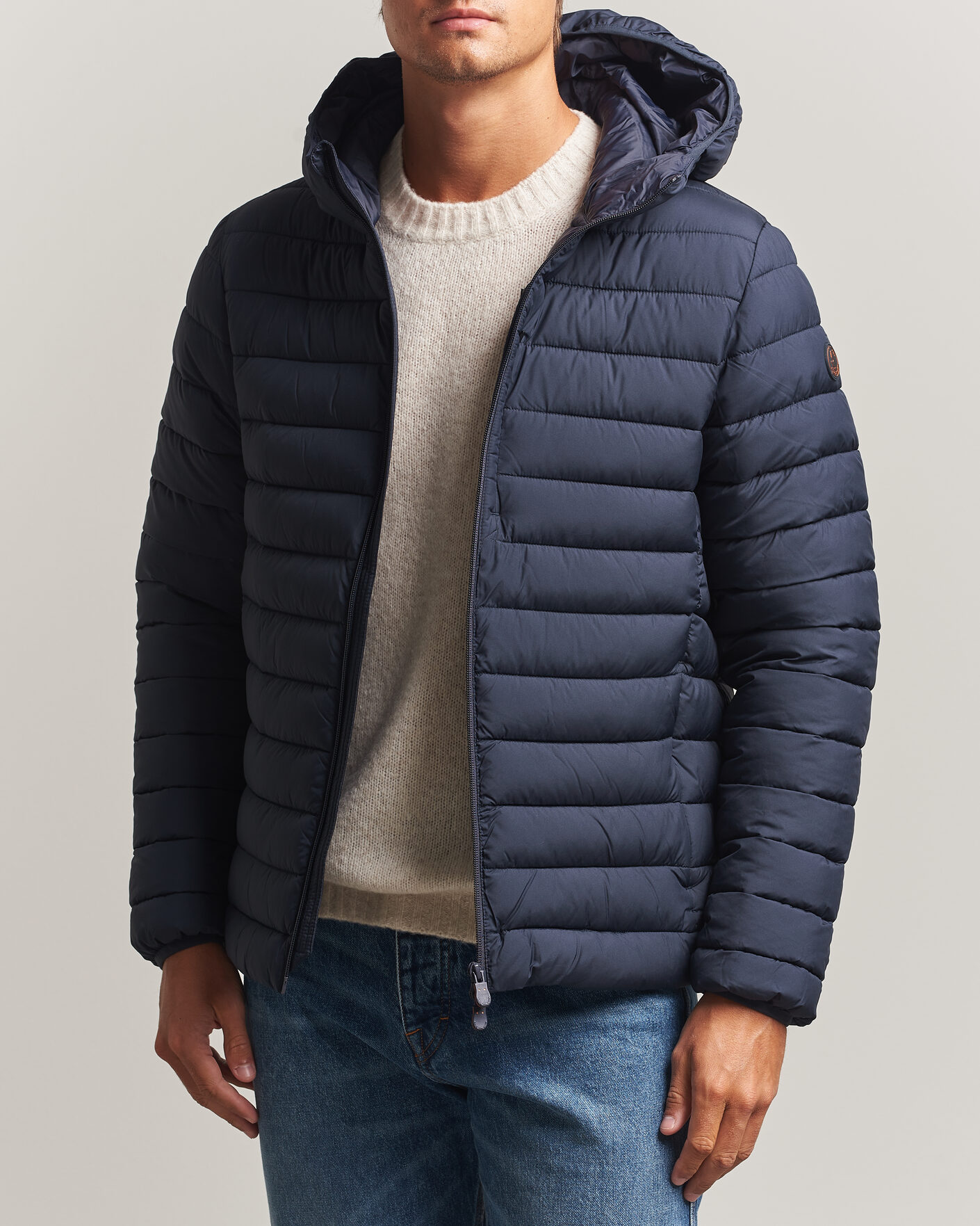 Mies | Takit | Save The Duck | Juncus Matt Lightweight Hood Jacket Blue Black