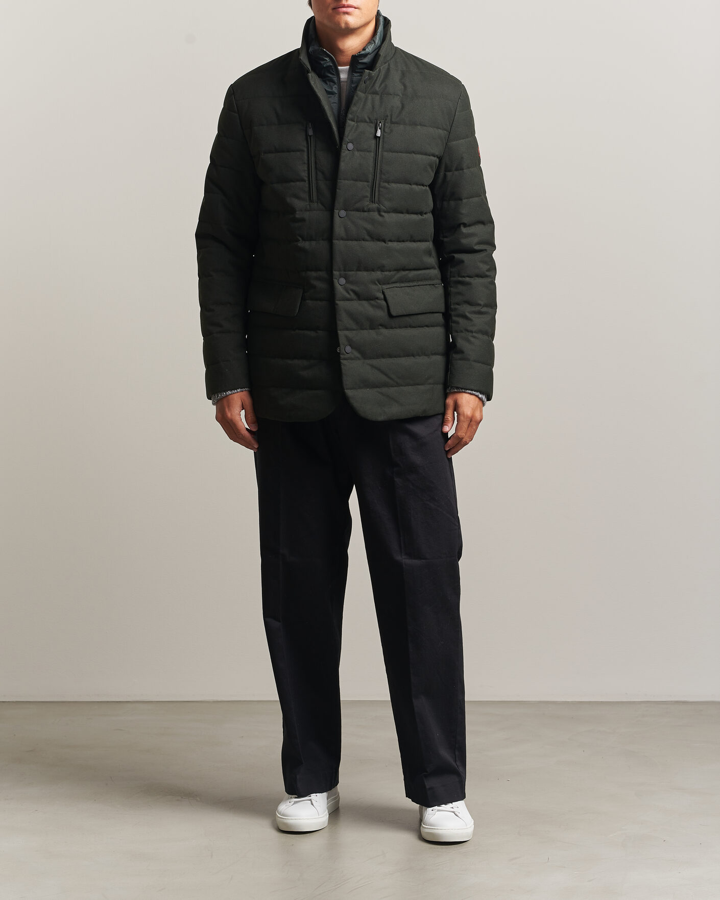 Mies | Takit | Save The Duck | Felipe Padded Flannel Jacket Green Black