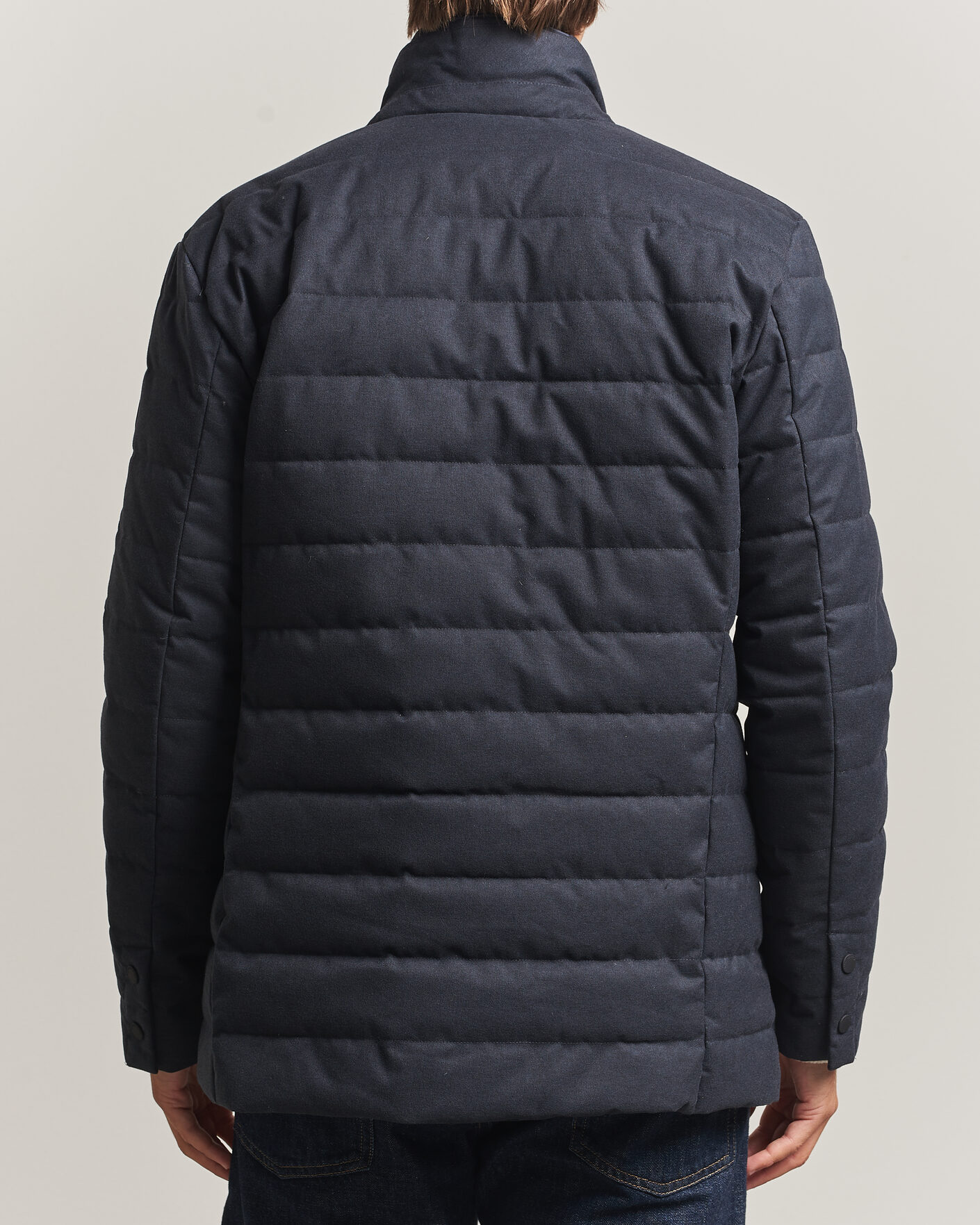 Mies | Takit | Save The Duck | Felipe Padded Flannel Jacket Navy Blue