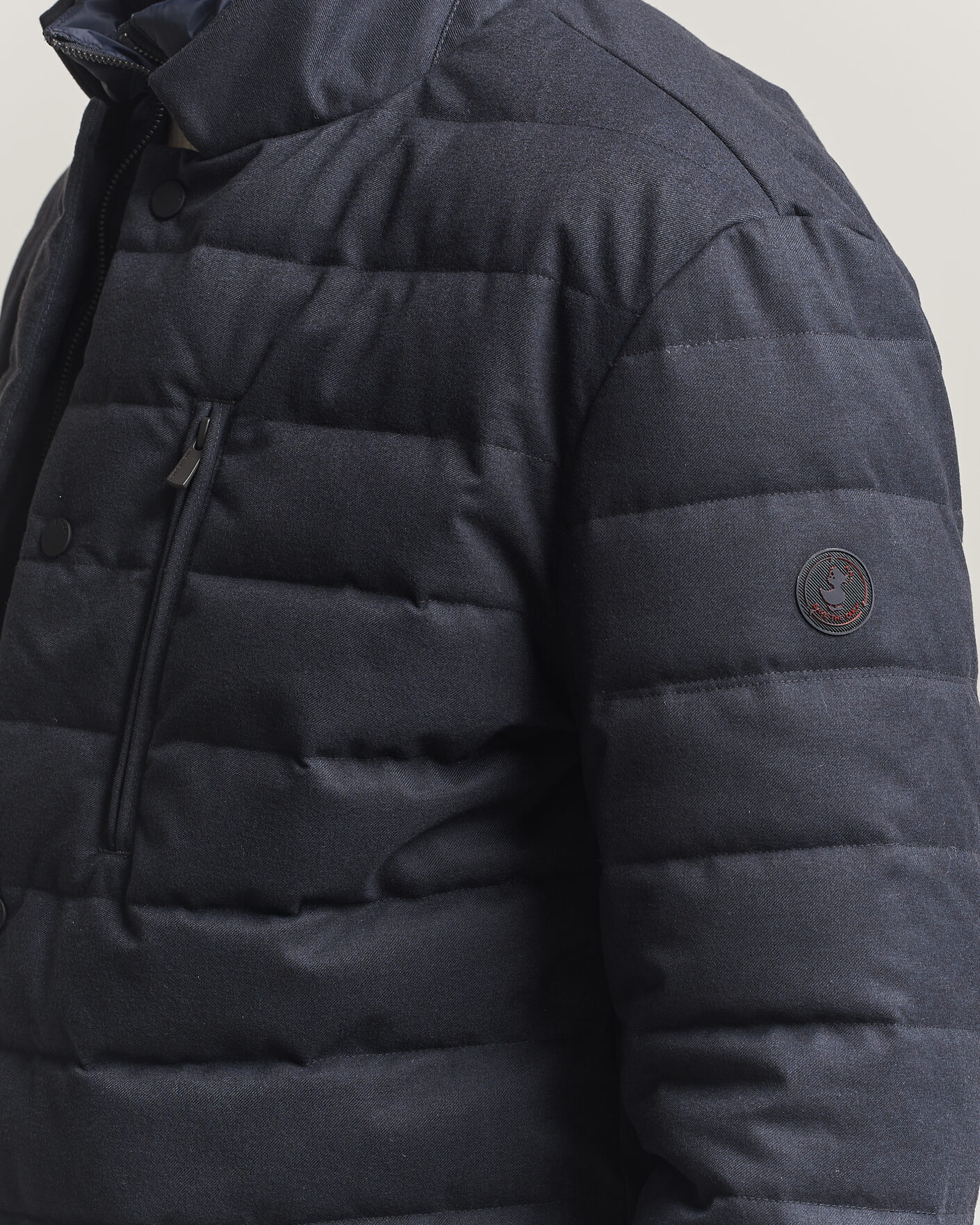 Mies | Takit | Save The Duck | Felipe Padded Flannel Jacket Navy Blue