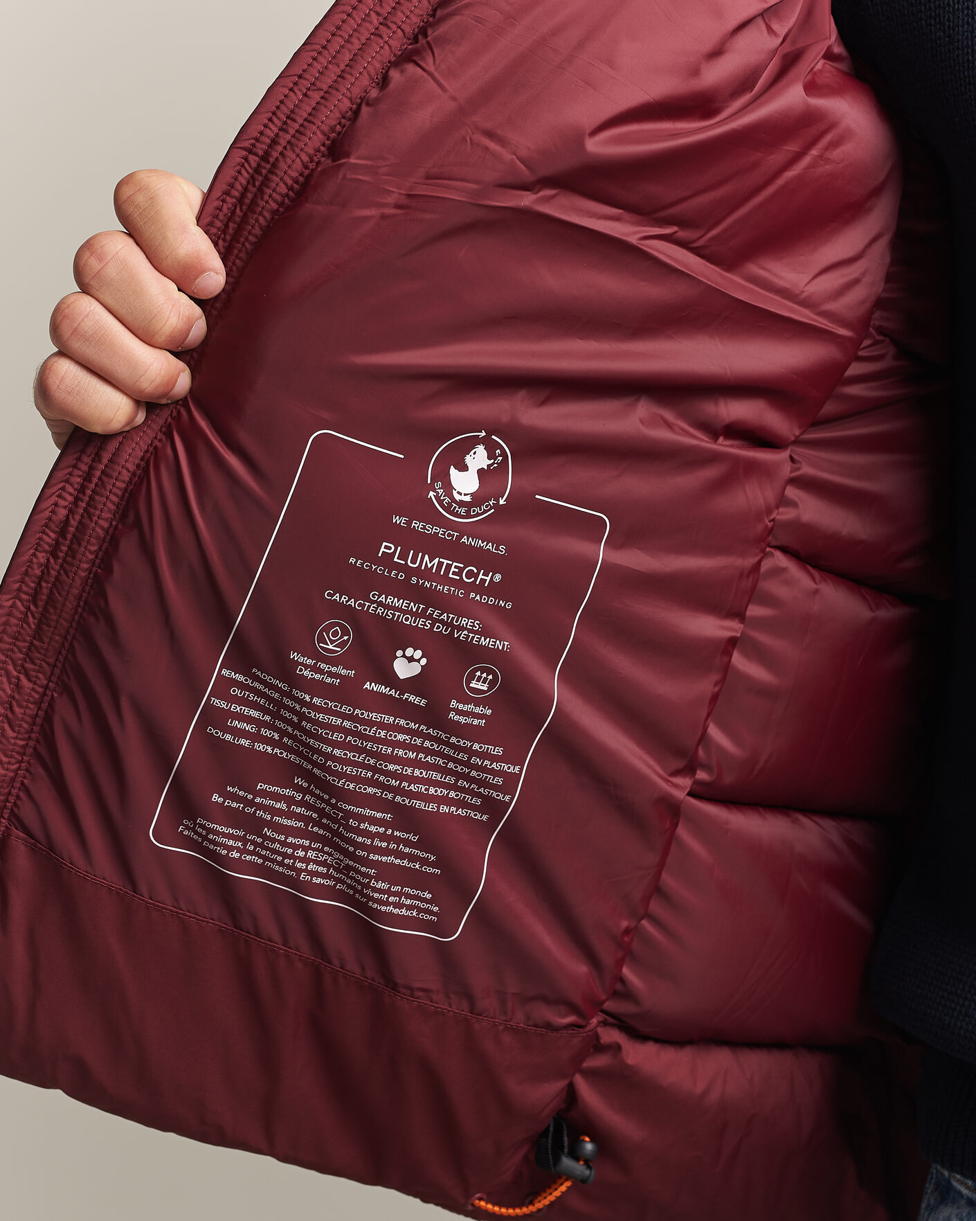 Mies | Takit | Save The Duck | Boris Matt Padded Puffer Wine Red