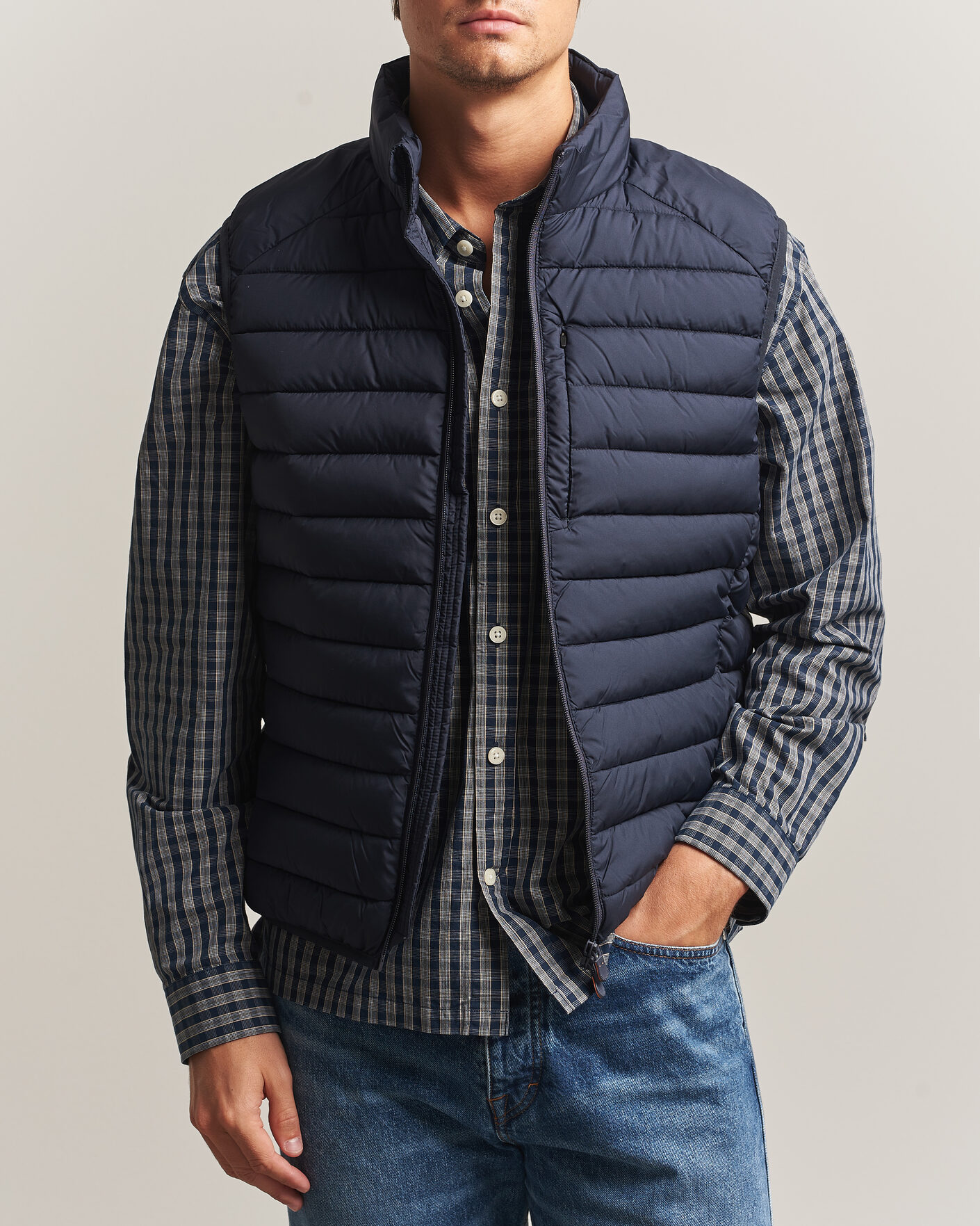Mies | Ulkoliivit | Save The Duck | Rhus Matt Lightweight Vest Blue Black
