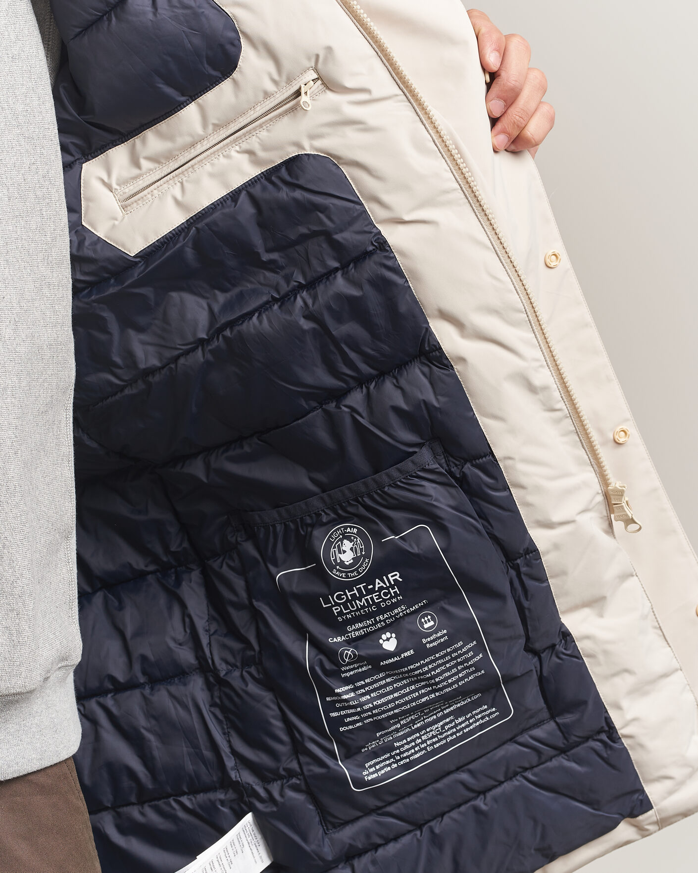 Mies | Takit | Save The Duck | Arctic Gregoire Down Coat Shore Beige