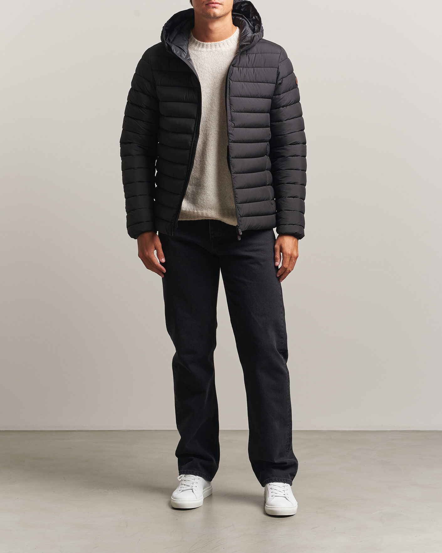 Mies | Takit | Save The Duck | Juncus Matt Lightweight Hood Jacket Black