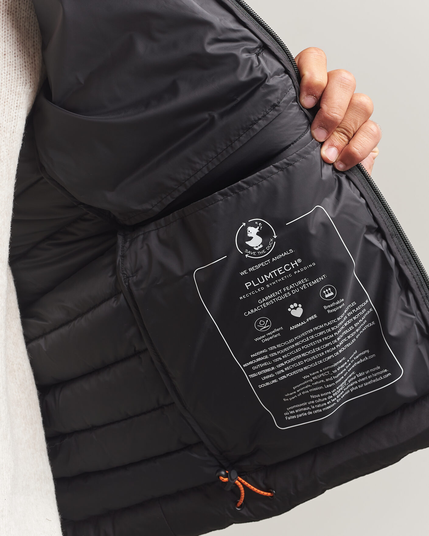 Mies | Takit | Save The Duck | Juncus Matt Lightweight Hood Jacket Black