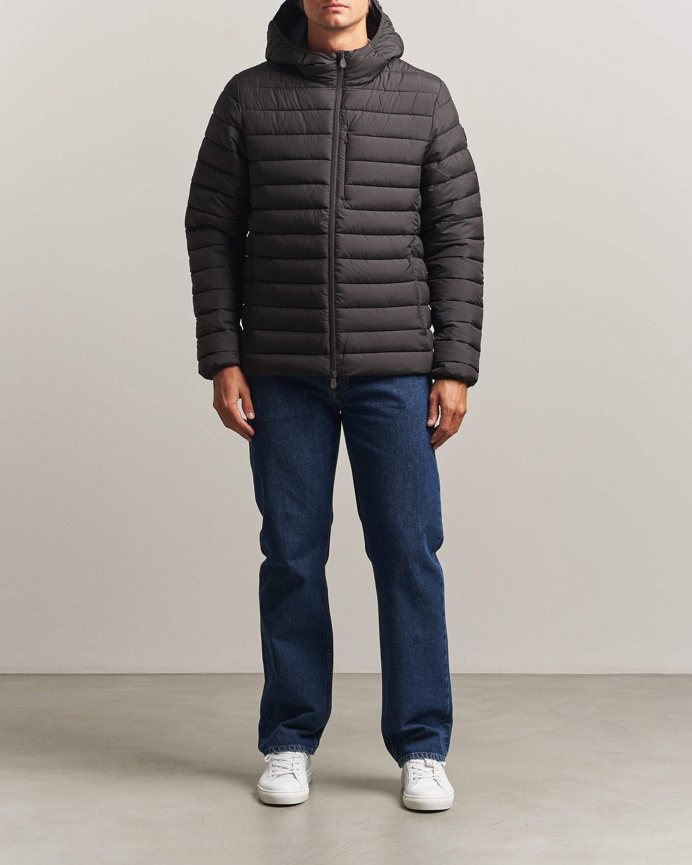 Mies | Takit | Save The Duck | Juncus Matt Lightweight Hood Jacket Brown Black