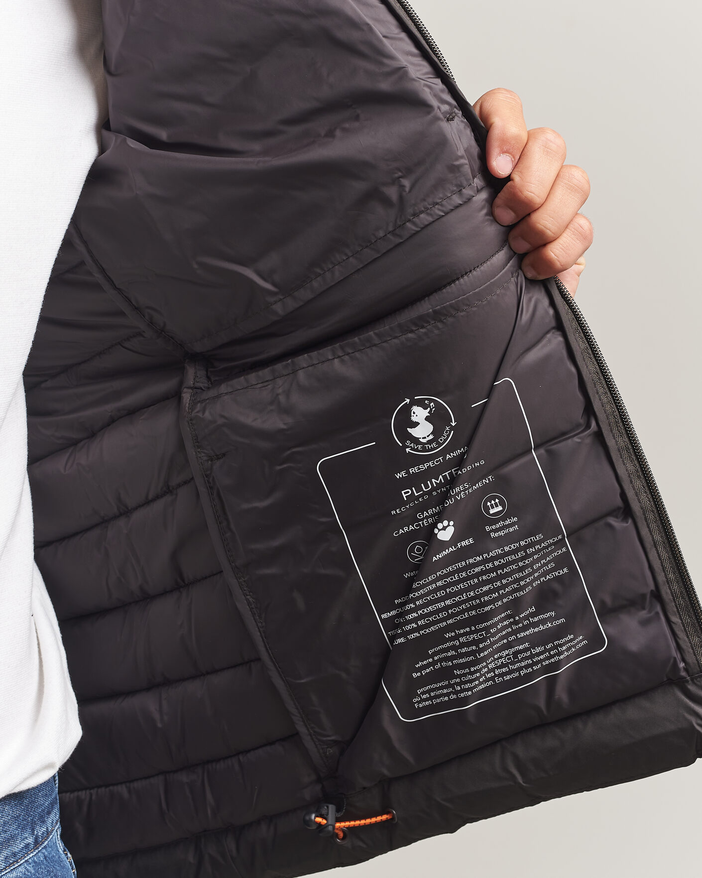 Mies | Takit | Save The Duck | Juncus Matt Lightweight Hood Jacket Brown Black