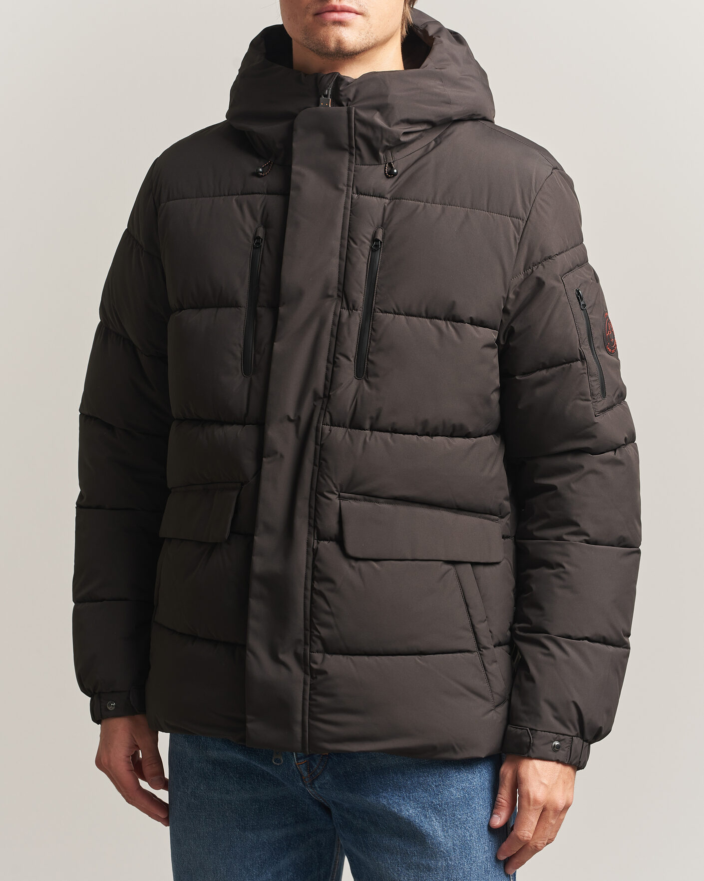 Mies | Takit | Save The Duck | Espel Short Arctic Parka Brown Black