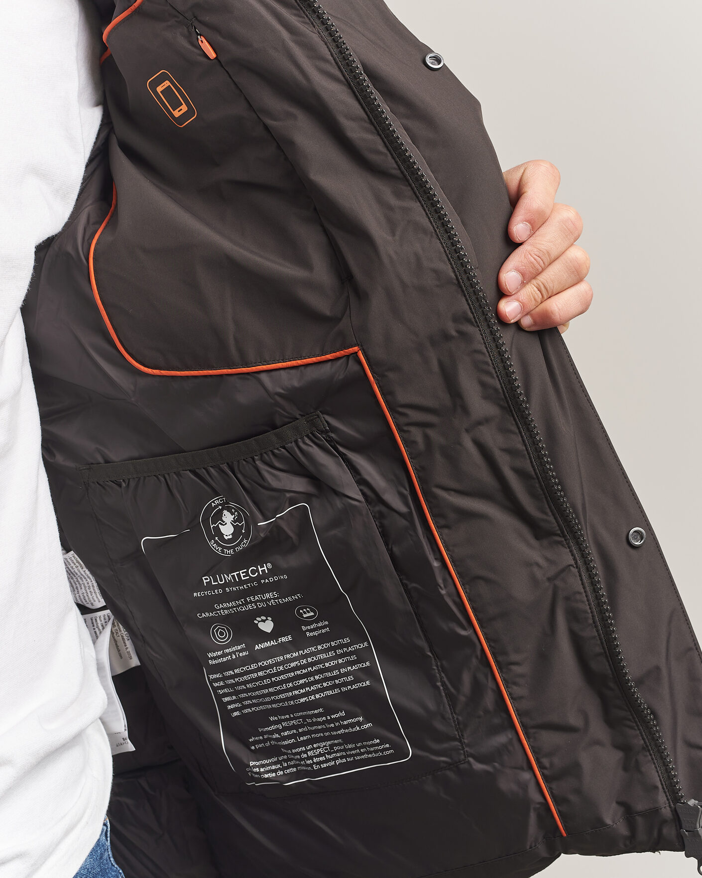 Mies | Takit | Save The Duck | Espel Short Arctic Parka Brown Black