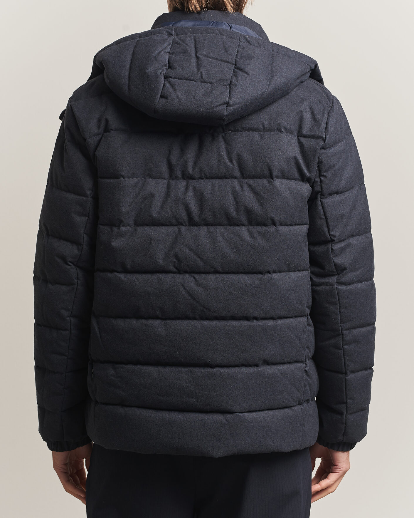 Mies | Takit | Save The Duck | Constantin Padded Flannel Jacket Navy Blue Melange