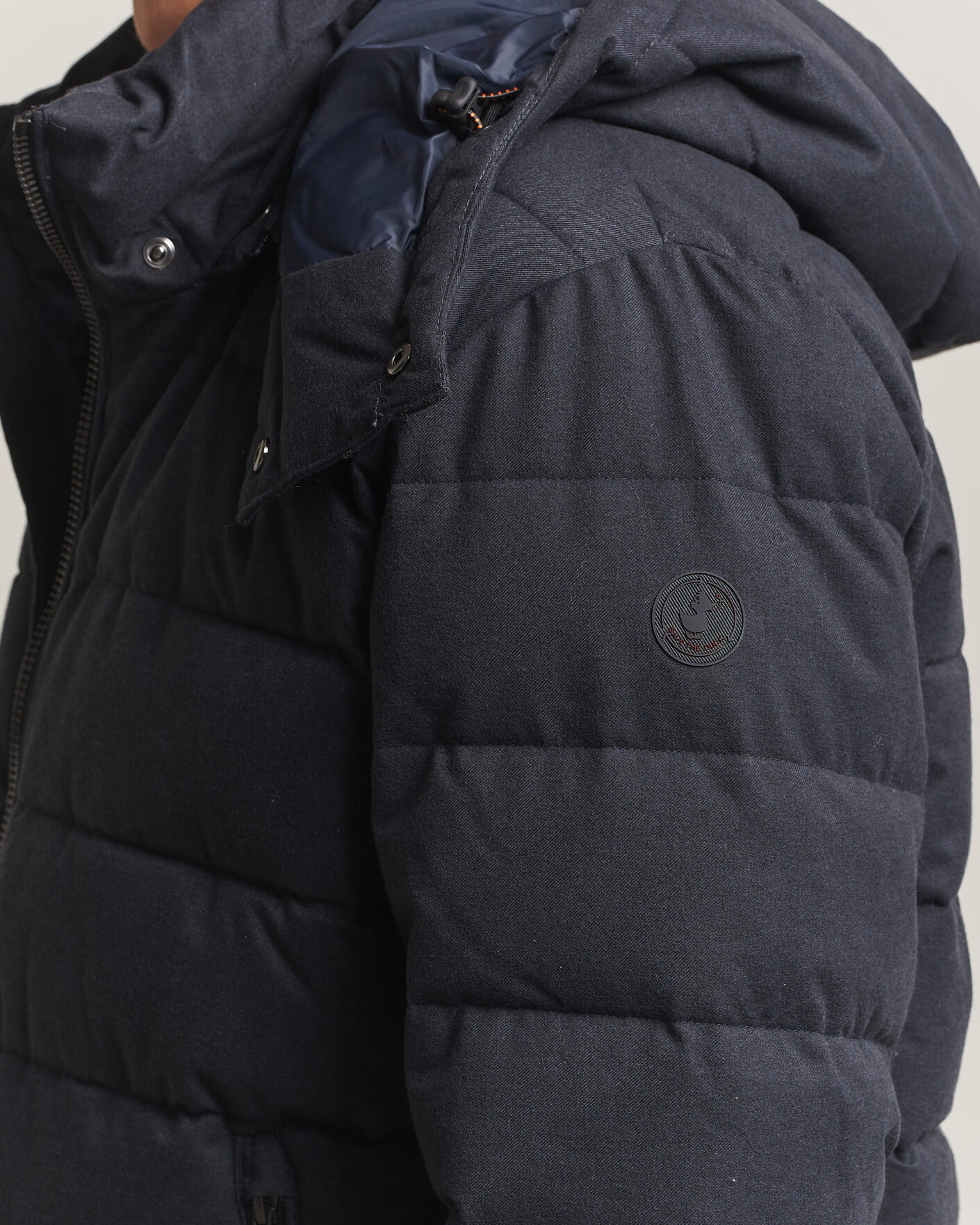 Mies | Takit | Save The Duck | Constantin Padded Flannel Jacket Navy Blue Melange