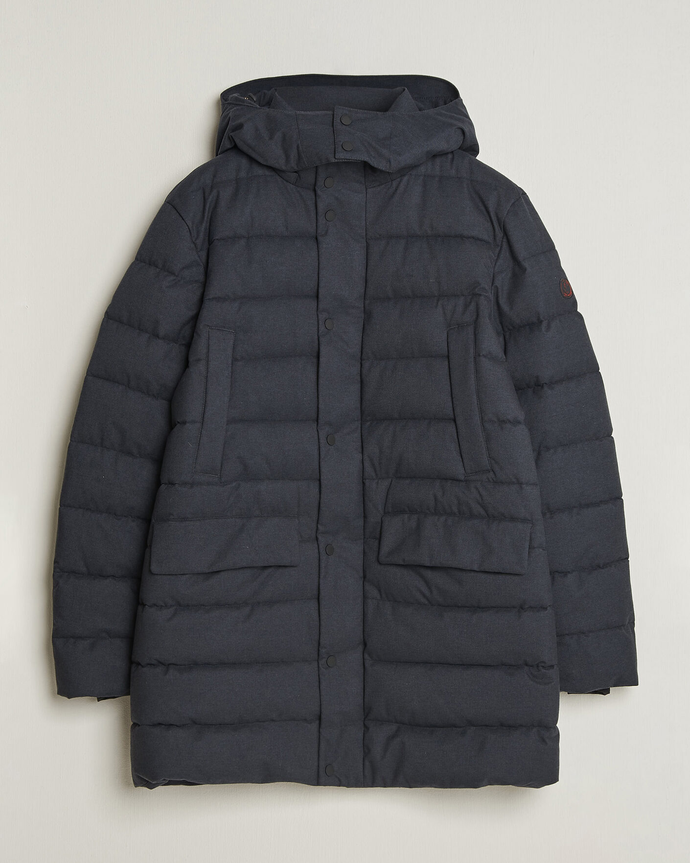 Mies | Takit | Save The Duck | Byrne Padded Flannel Coat Navy Blue Melange