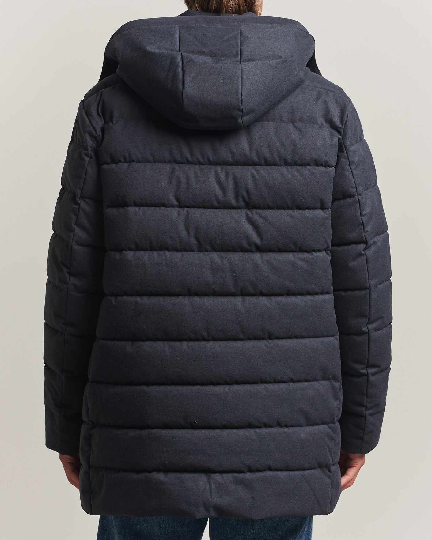 Mies | Takit | Save The Duck | Byrne Padded Flannel Coat Navy Blue Melange