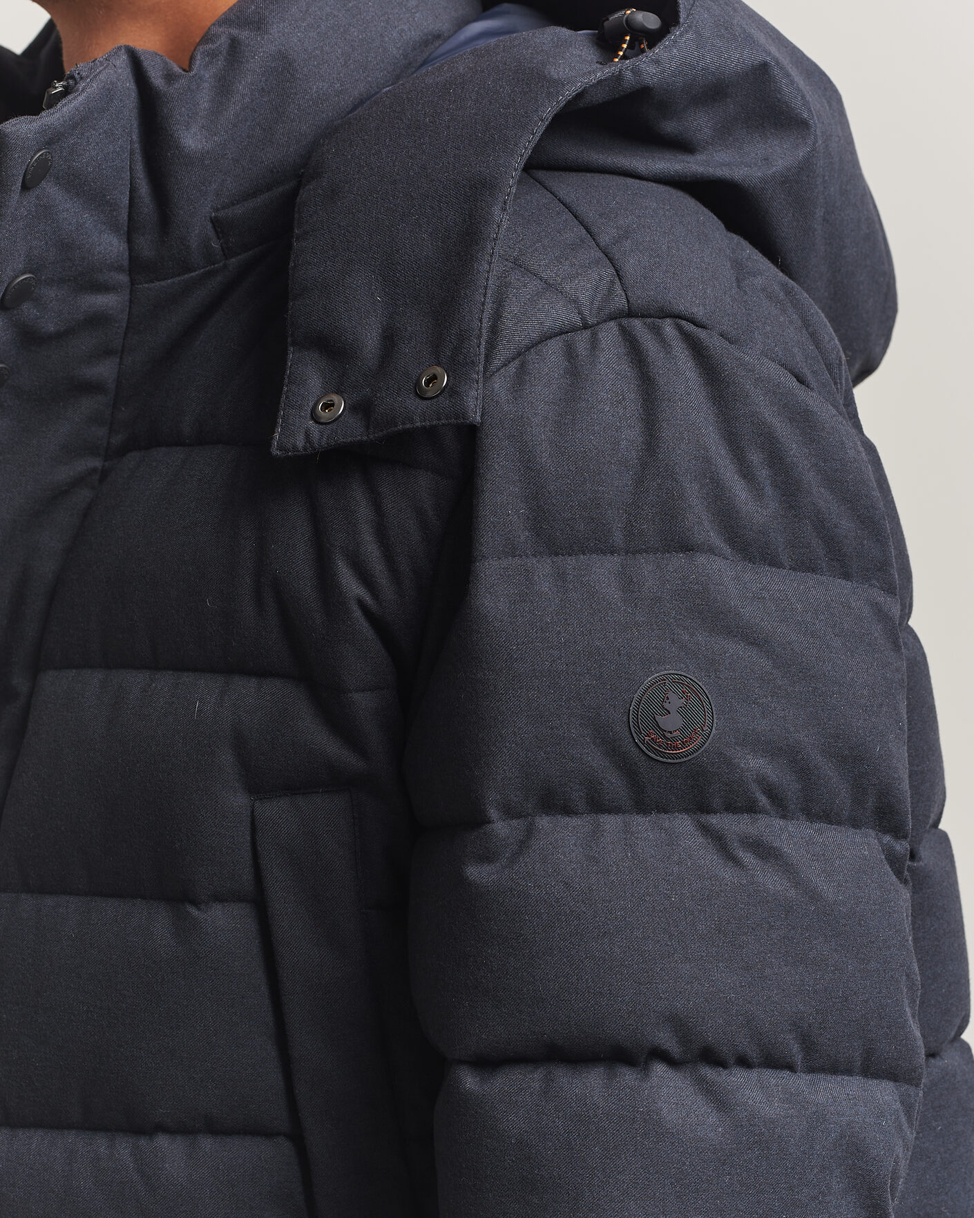 Mies | Takit | Save The Duck | Byrne Padded Flannel Coat Navy Blue Melange